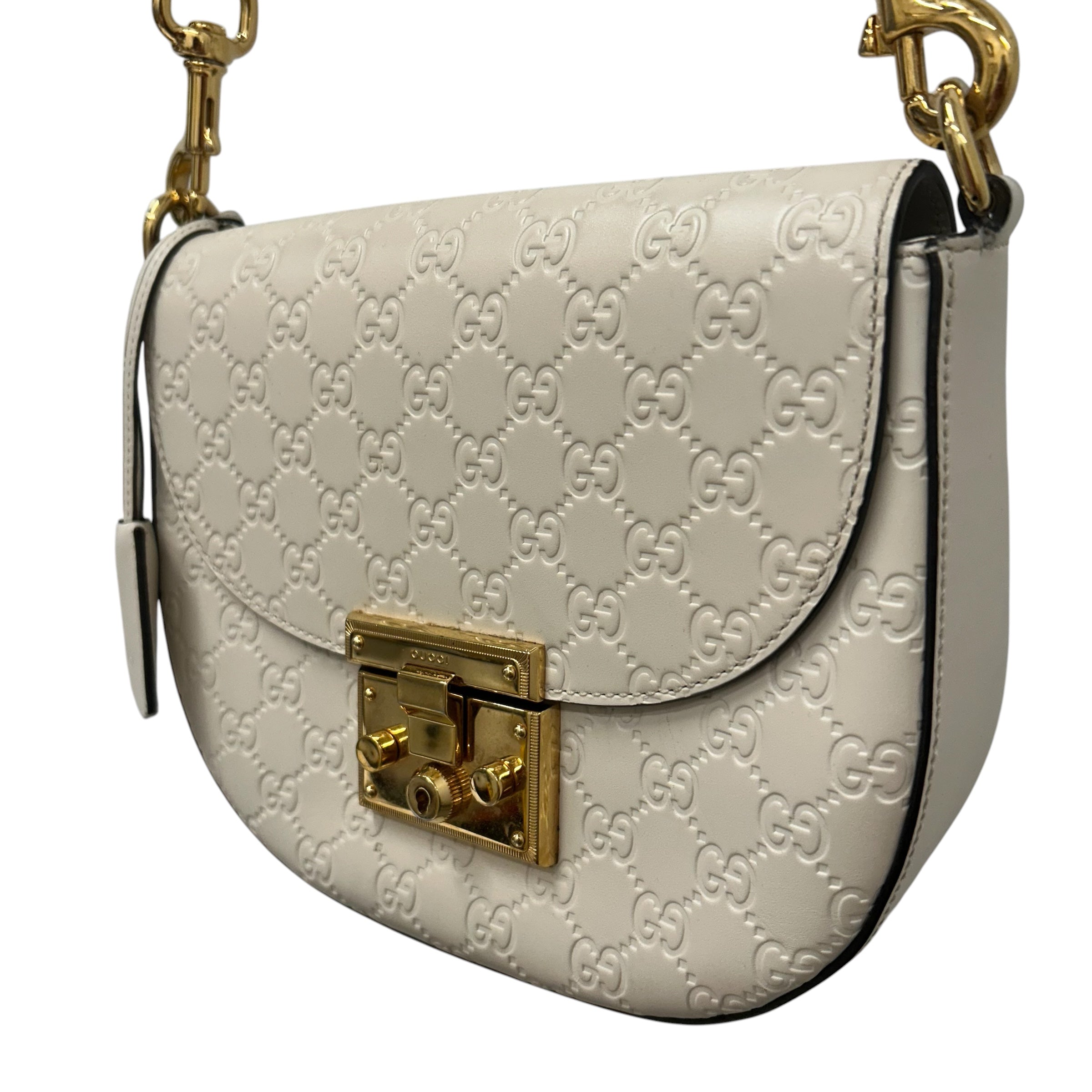 GUCCI/Bag/Monogram/Leather/CRM/GG Padlock Bag view 4