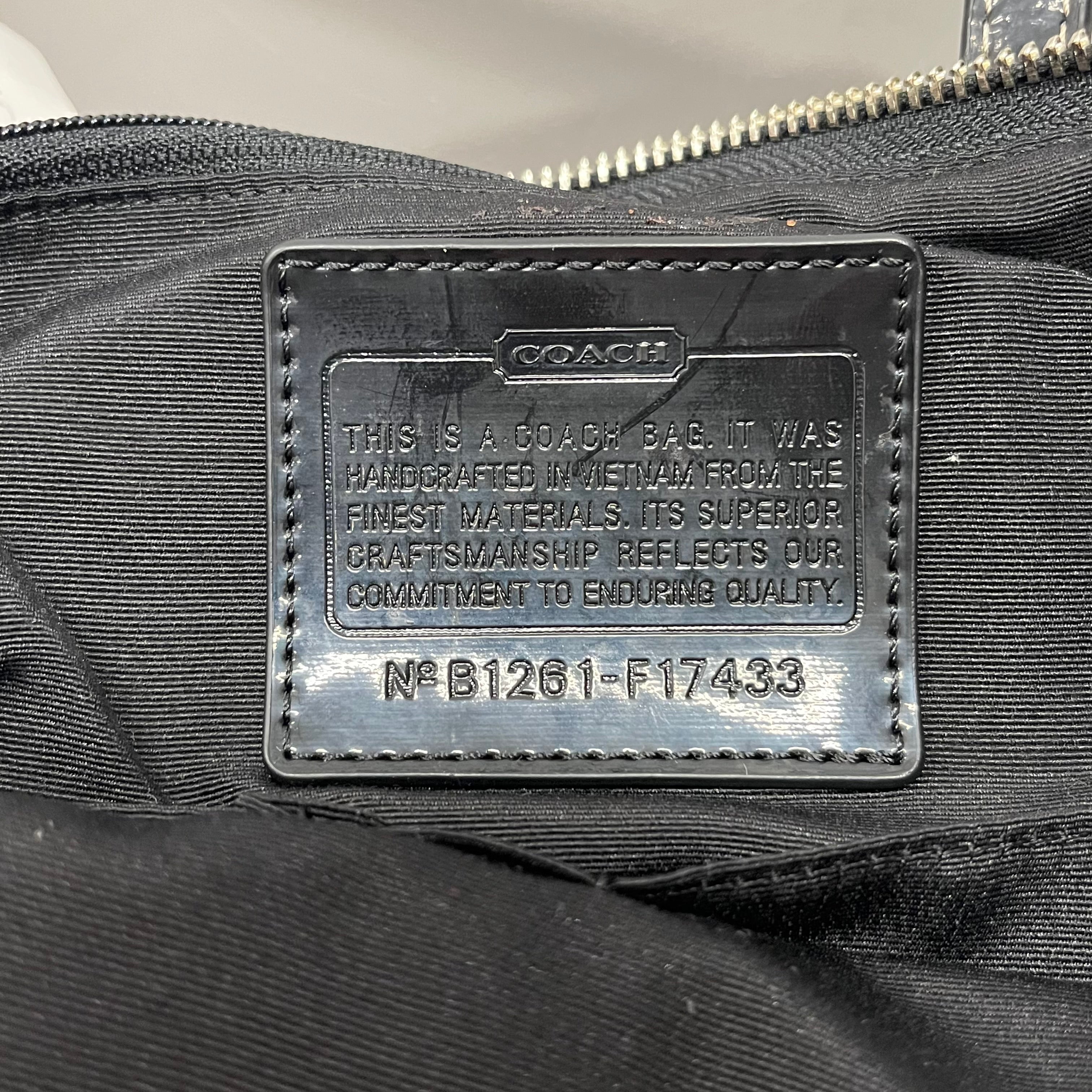 COACH/Tote Bag/Monogram/Cotton/BLK/jacquard view 4