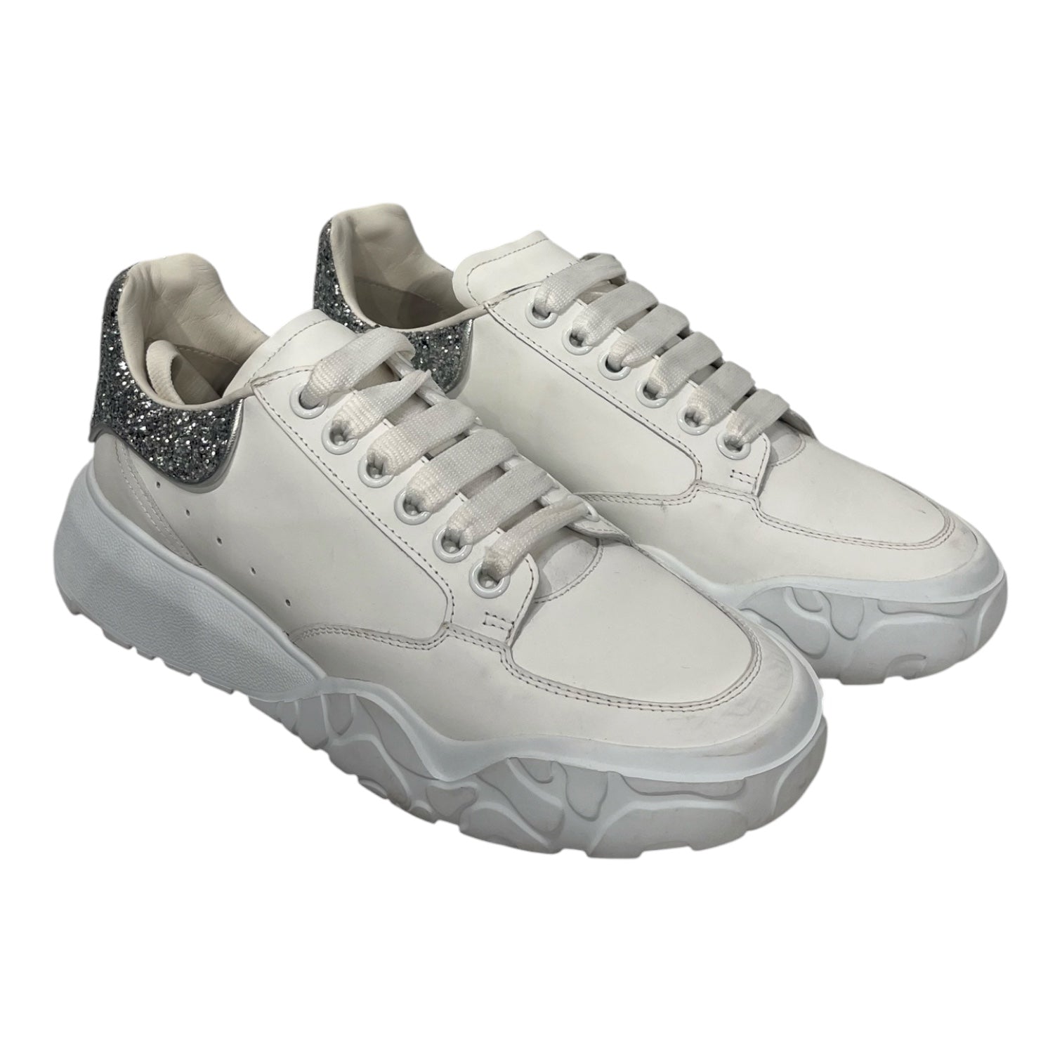 Alexander McQueen/Low-Sneakers/US 7.5/Leather/WHT/ view 1