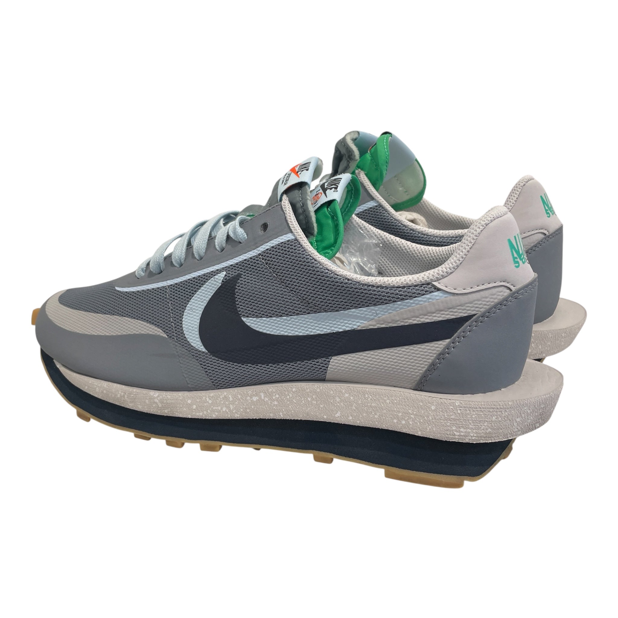 NIKE/CLOT X SACAI X LDWAFFLE NEUTRAL/Low-Sneakers/US 10.5/Cotton/GRY/DH3114-001 view 2