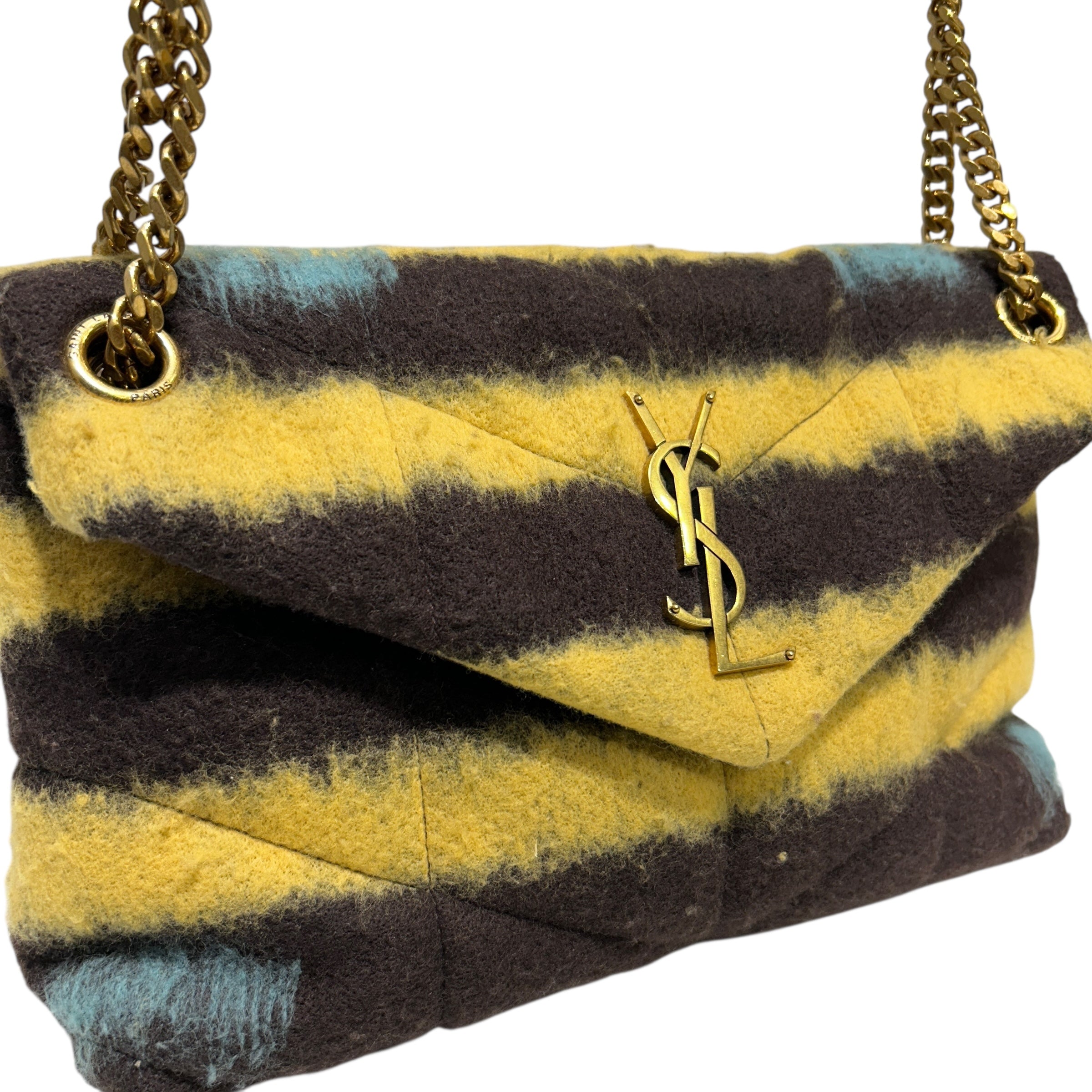 SAINT LAURENT/Cross Body Bag/Stripe/MLT/LULU PUFFER CASHMERE TIE-DYE view 6