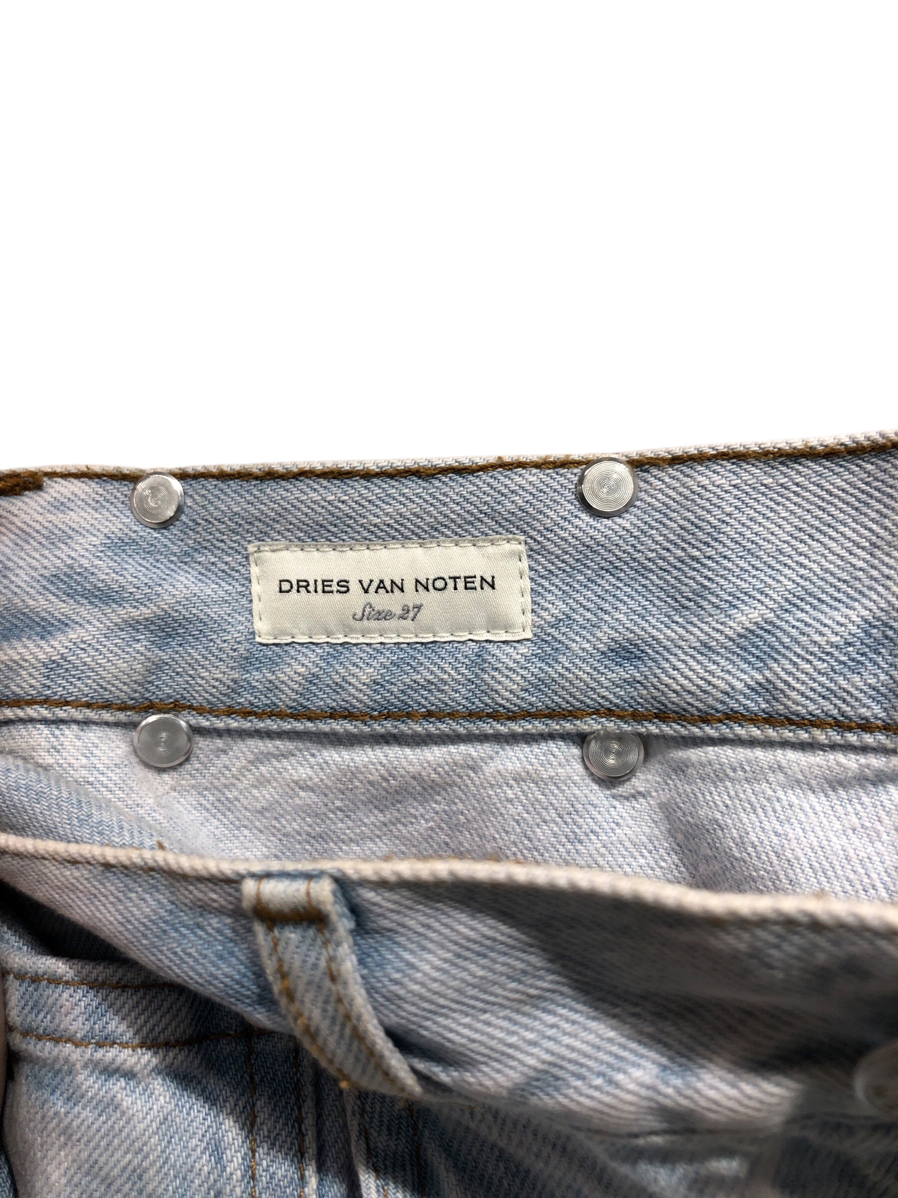 DRIES VAN NOTEN/Wide Leg Pants/S/Denim/IDG/ view 3