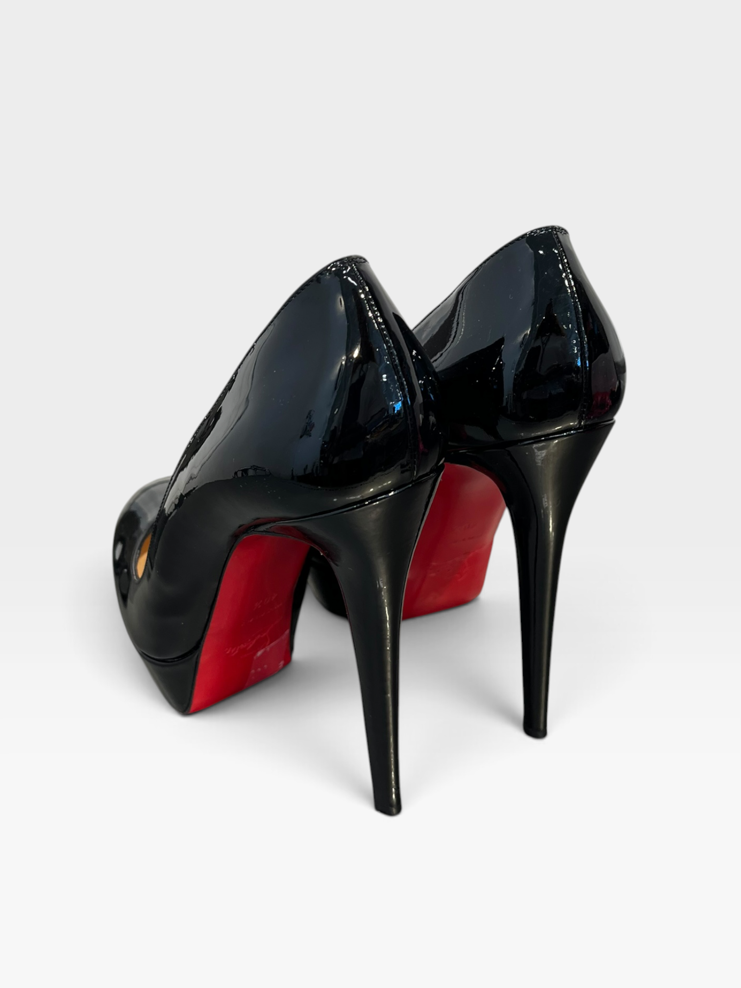 Christian Louboutin/Heels/EU 40.5/BLK/tall heel view 2