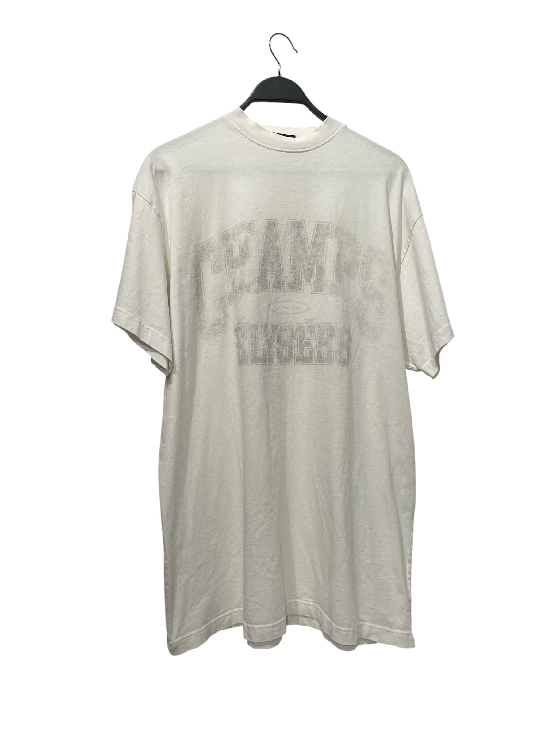BALENCIAGA/T-Shirt/L/Cotton/WHT/2024 CHAMP ELYSEES view 1