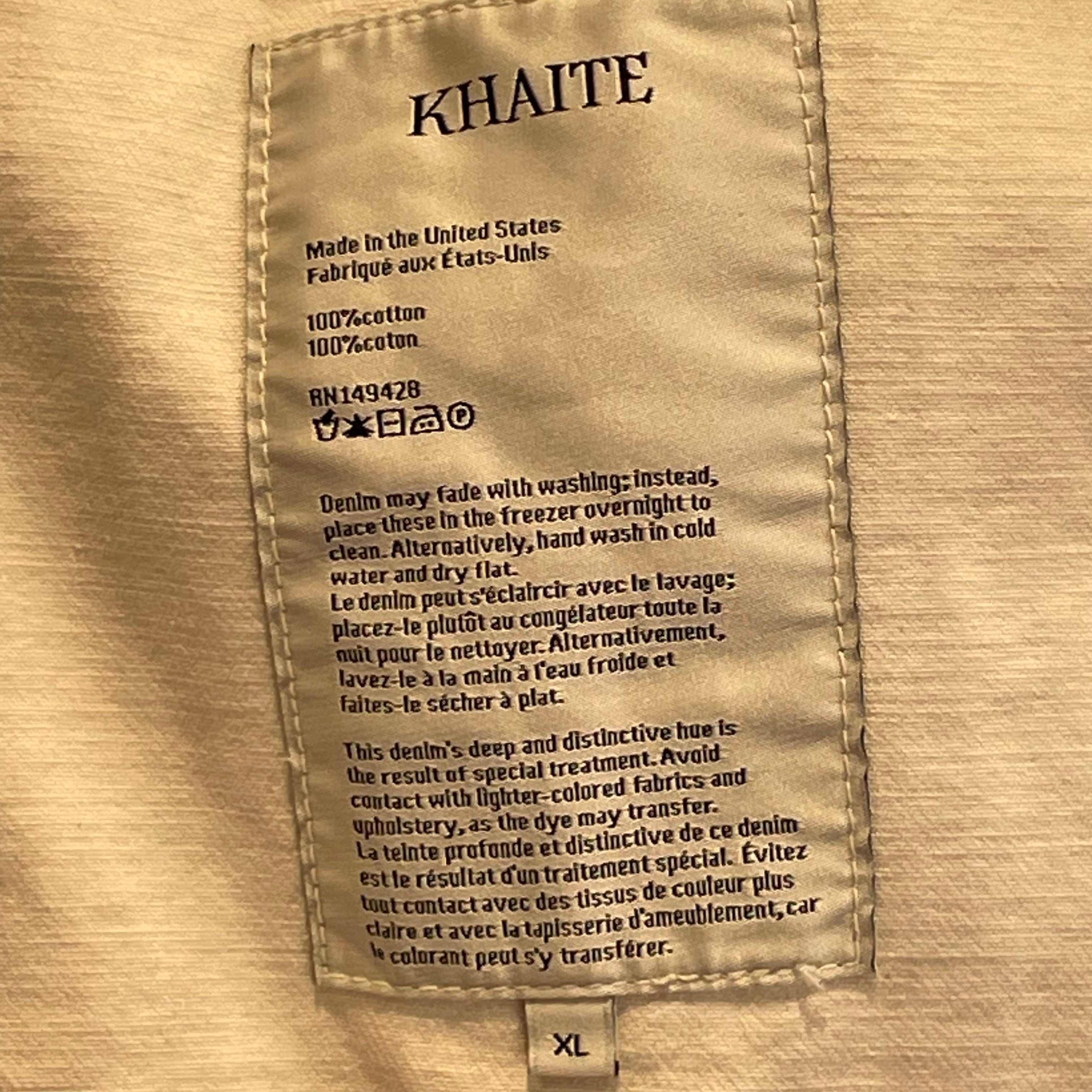KHAITE/Jacket/XL/Cotton/CRM/DENIM JKT view 5