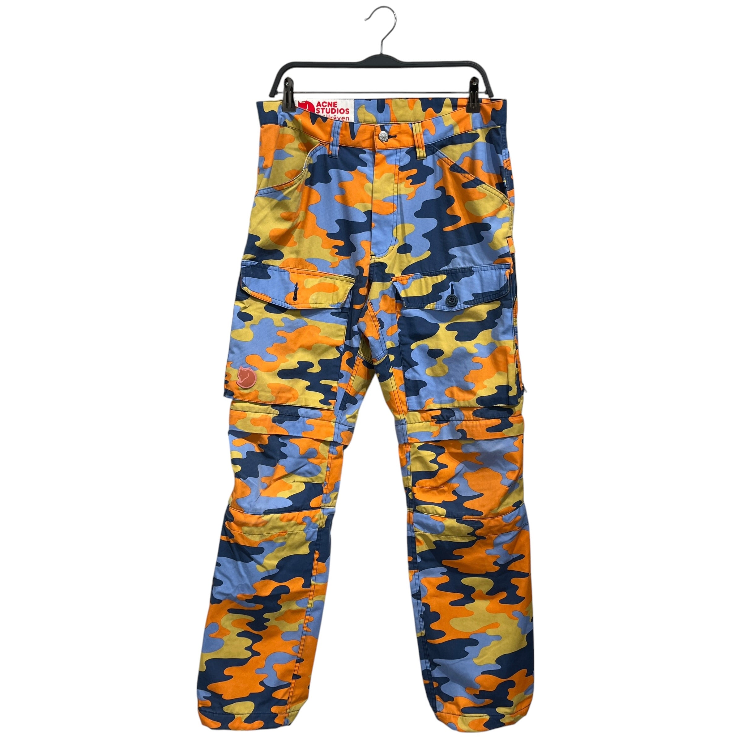 FJALL RAVEN/Acne Studios/Straight Pants/48/Cotton/BLU/Camouflage/ view 1