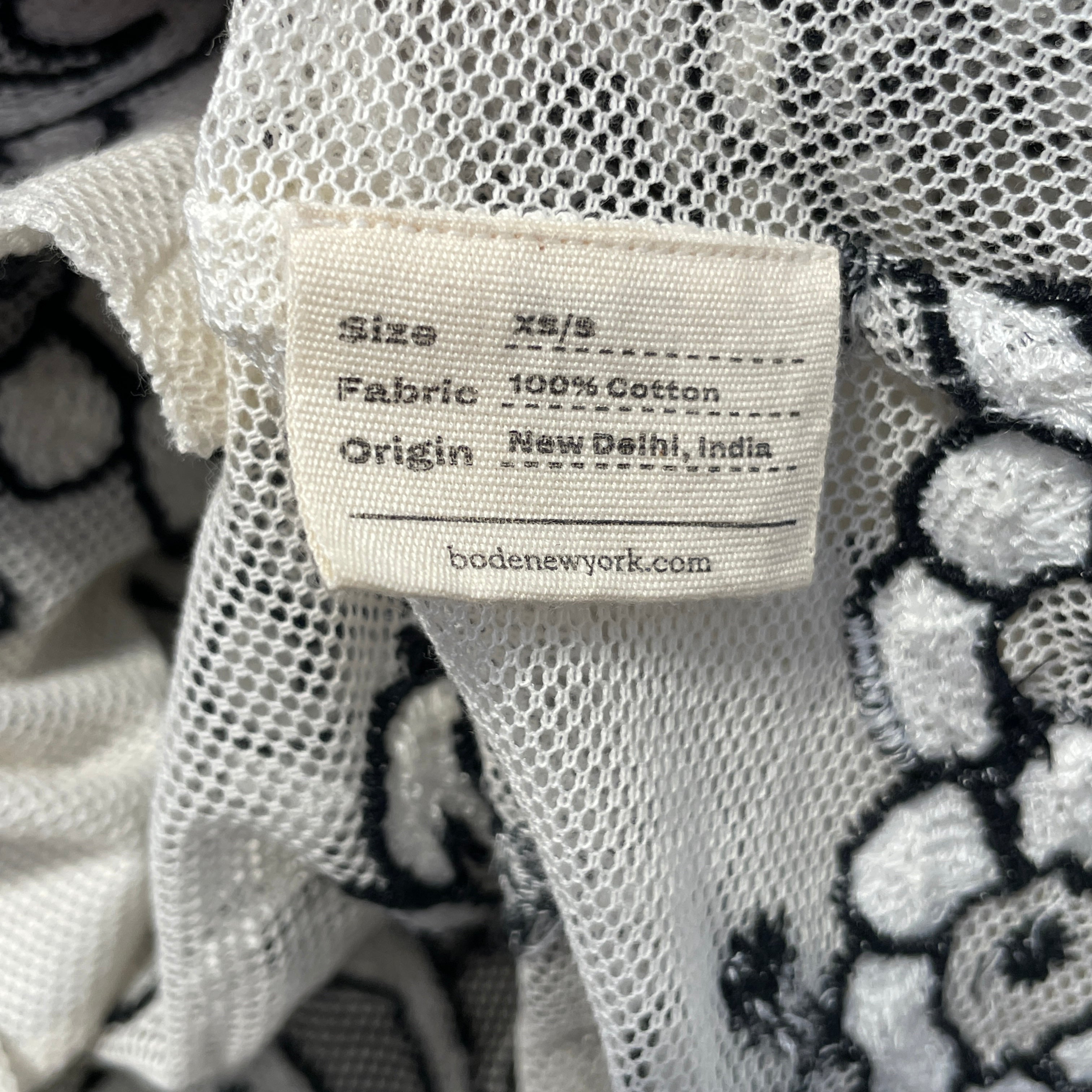 BODE/Blouse/XS/Graphic/Cotton/WHT/emordier flower view 4