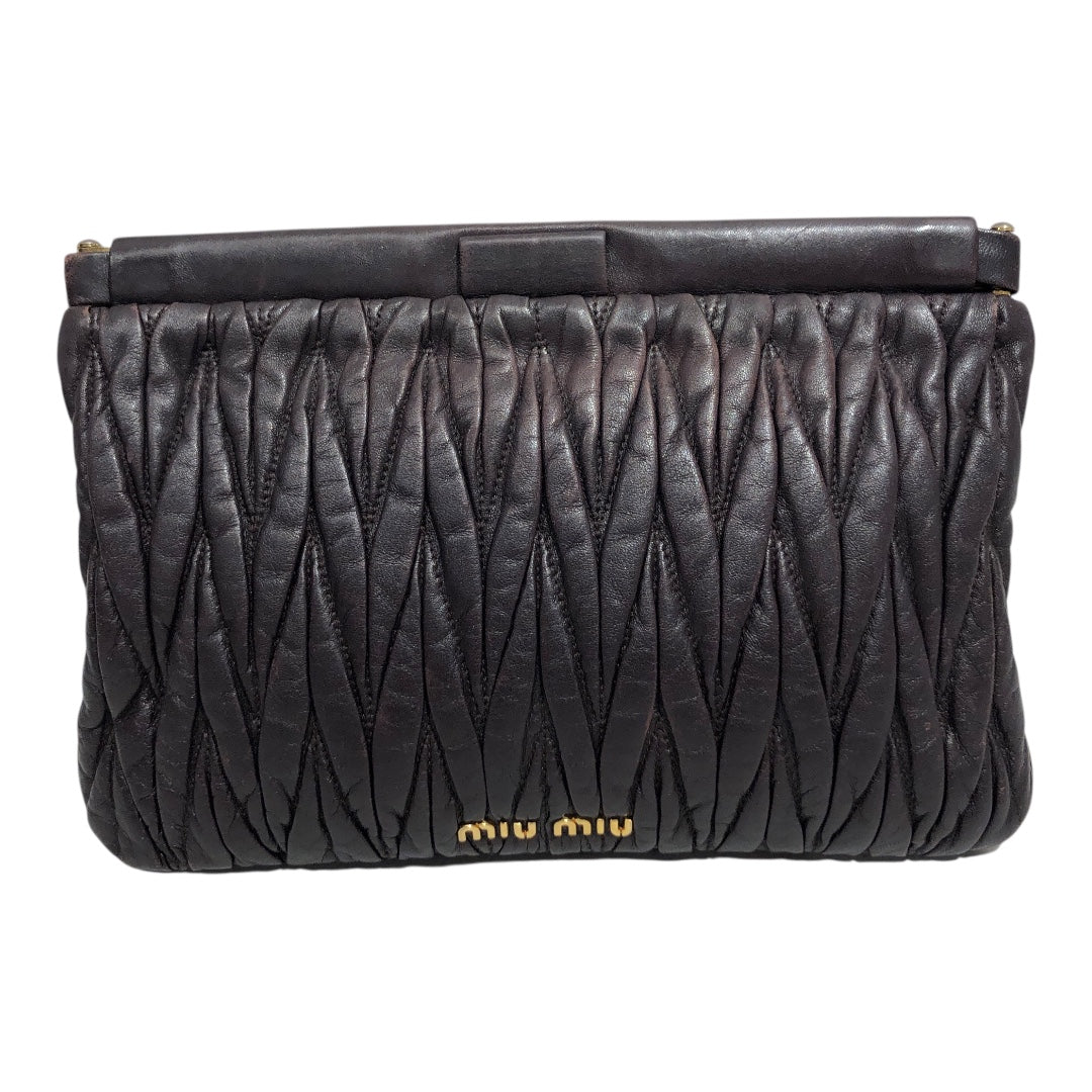 MIU MIU/Clutch Bag/PPL/gold hardware purple clutch view 1
