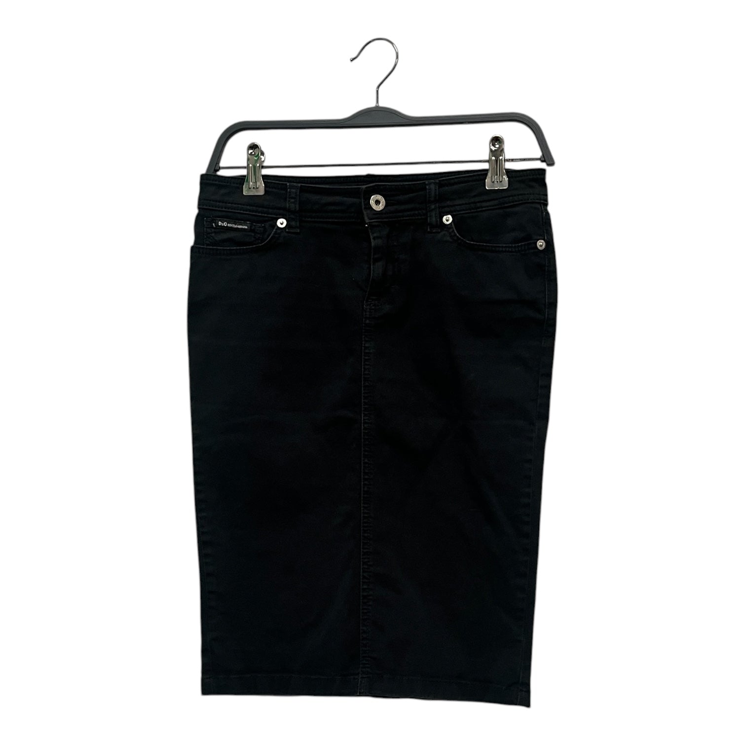 DOLCE&GABBANA/Skirt/24/Cotton/BLK/MIDI view 1