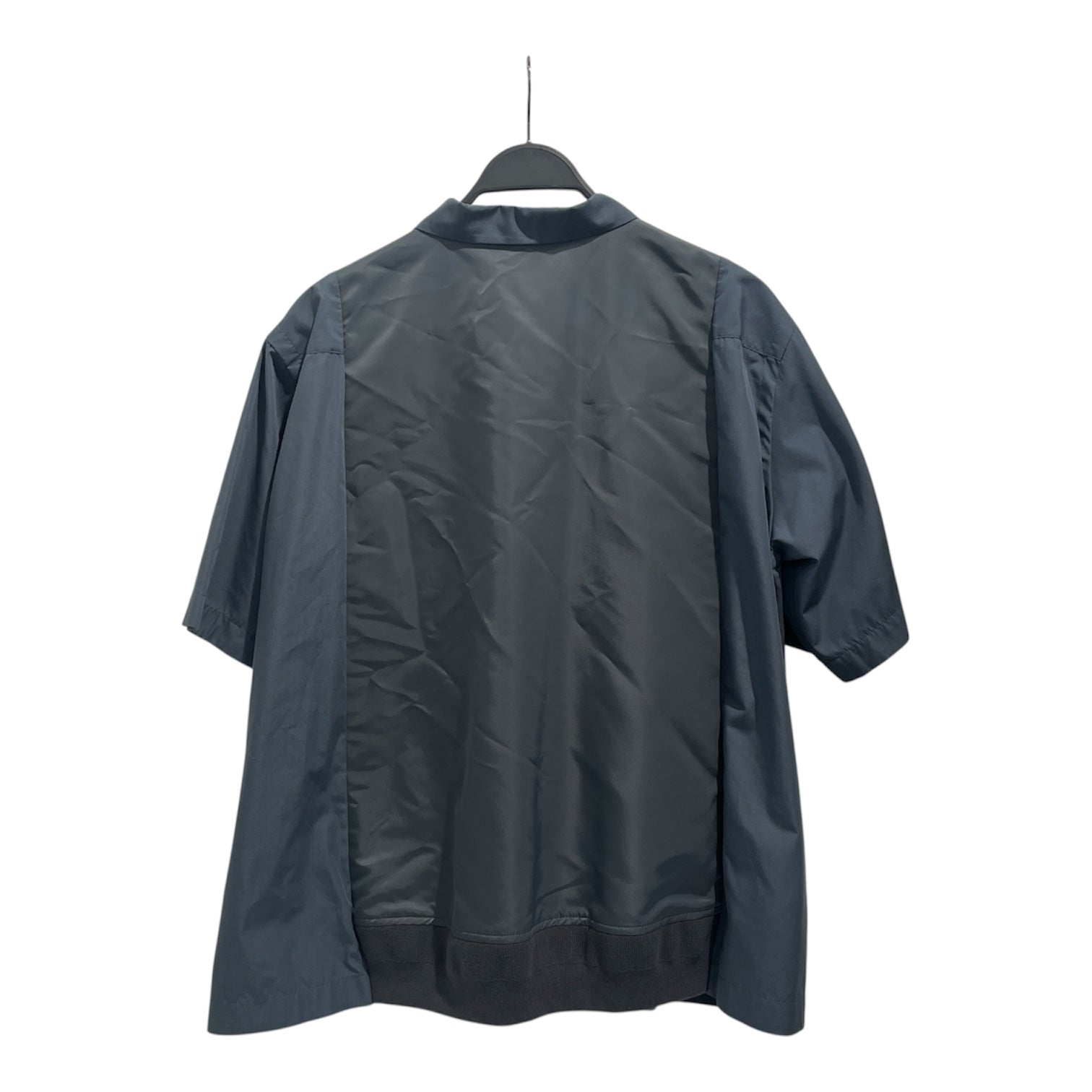 Sacai/SS Shirt/4/Polyester/BLU/Poplin Overshirt view 2