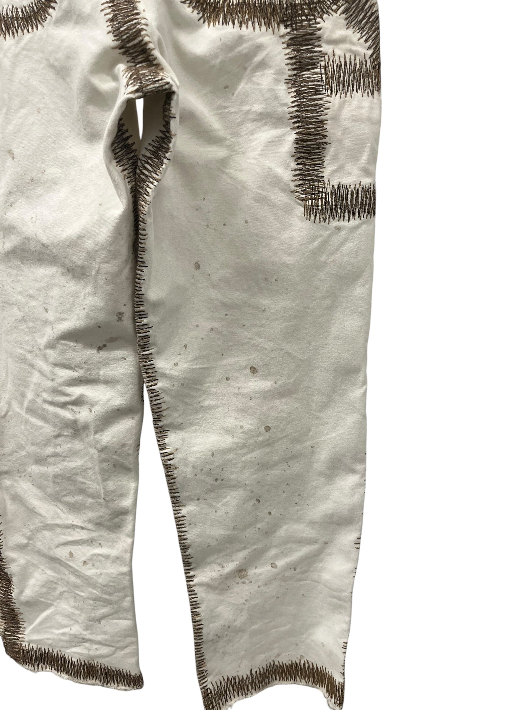 EARTHLING VIP/Carpenter Pants/34/Denim/WHT/EMBROIDERED CARPENTER PANTS view 6