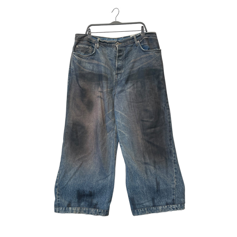 K-TWO STUDIOS/Straight Pants/XL/Cotton/IDG/WAXED DENIM