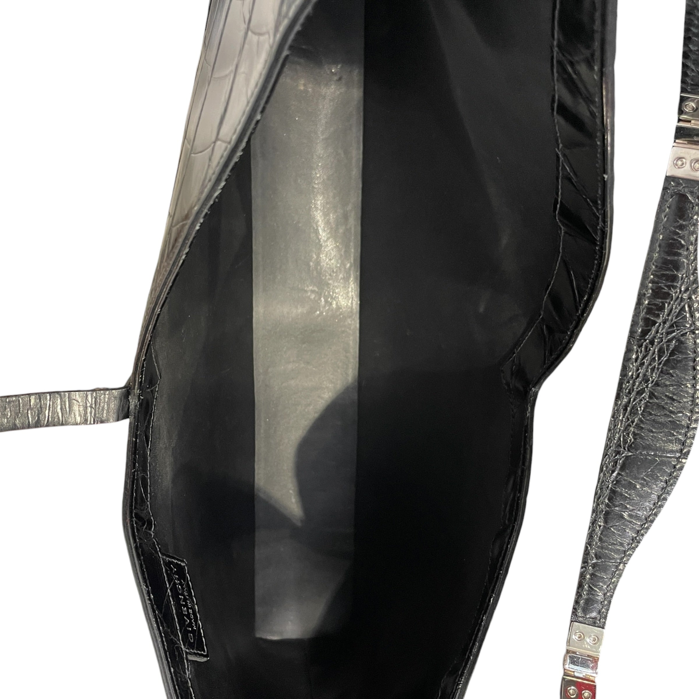 GIVENCHY/Bag/Leather/BLK/CROC CUT OUT BAG view 4