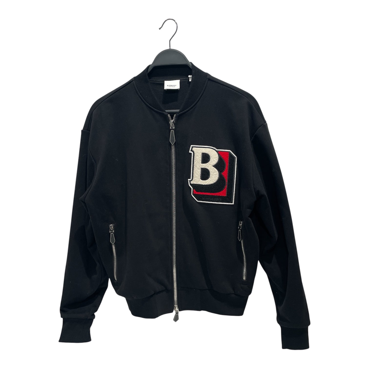 BURBERRY/Jacket/S/Cotton/BLK/VARSITY view 1