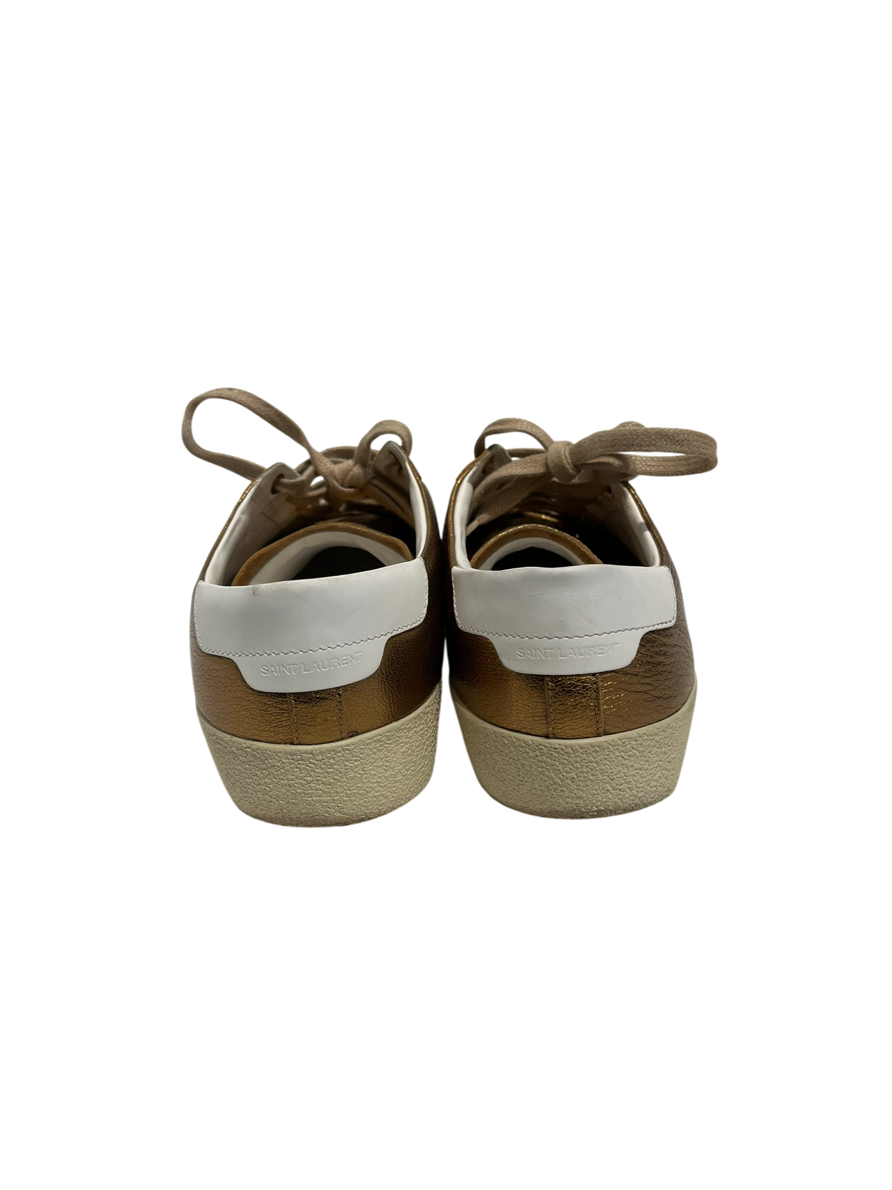 SAINT LAURENT/Low-Sneakers/EU 43.5/Leather/GLD/472370 METALLIC view 6
