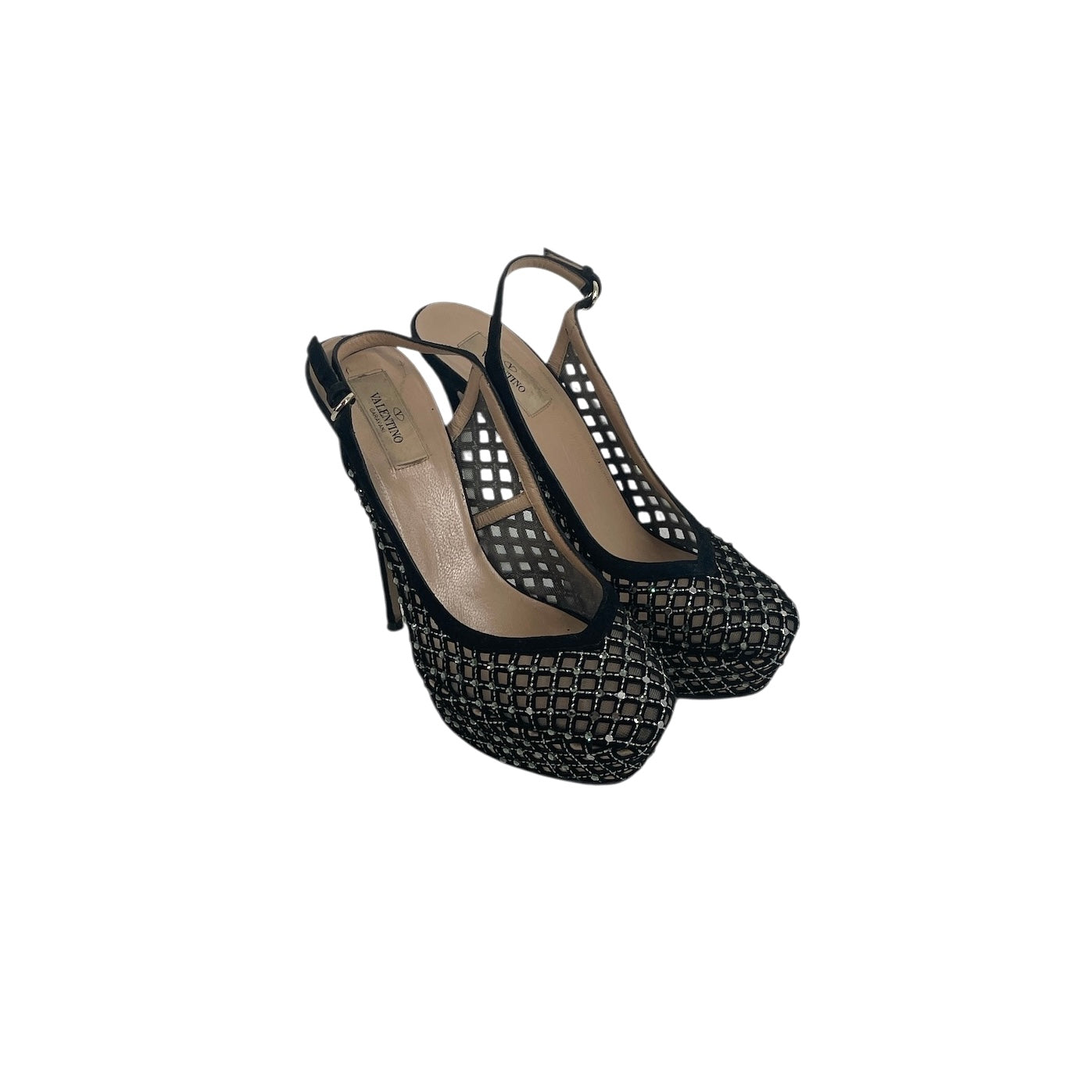 VALENTINO/Heels/US 9/BLK/STUDDED SLINGBACK view 4