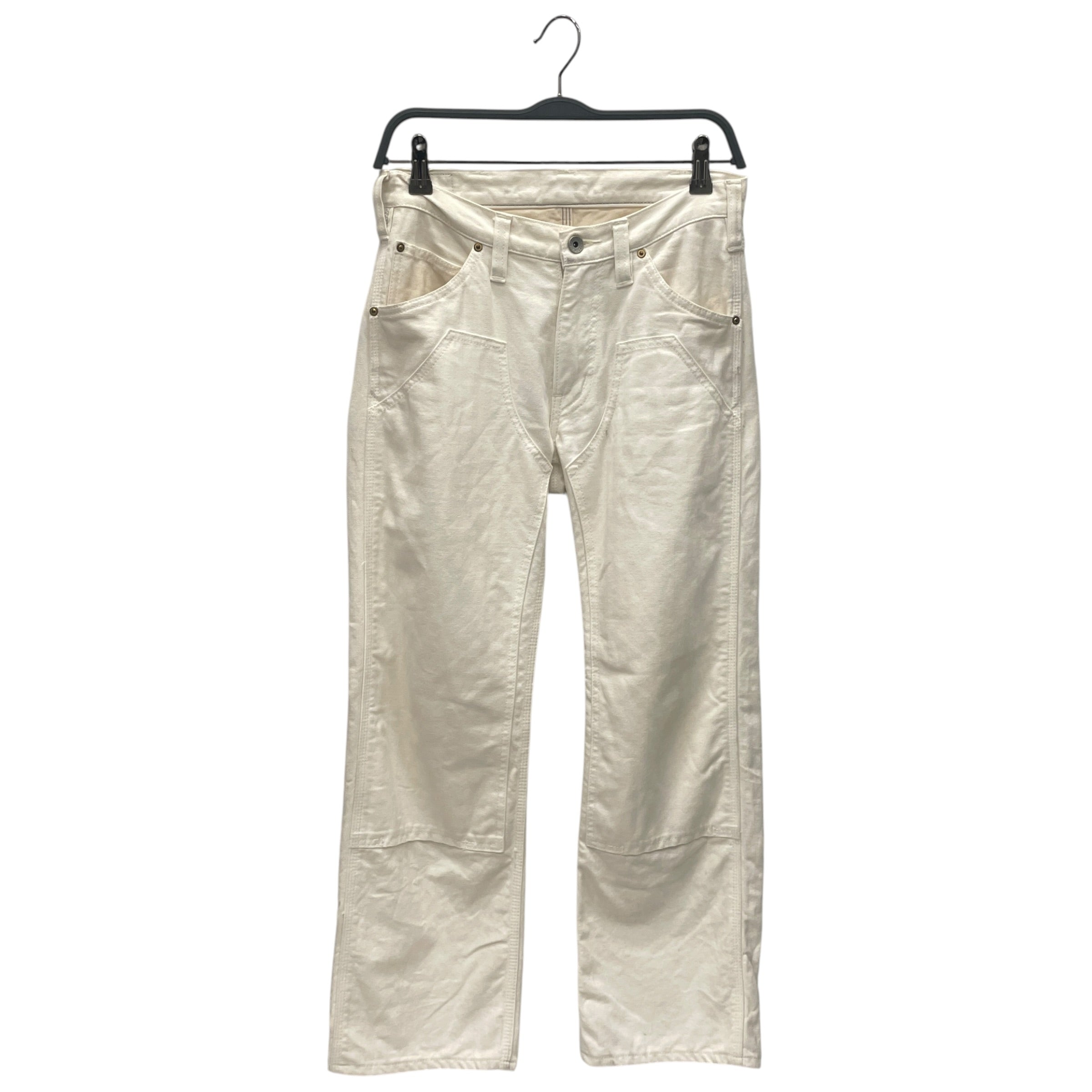 IRON HEART/Straight Pants/28/Denim/WHT/DOUBLE KNEE view 1