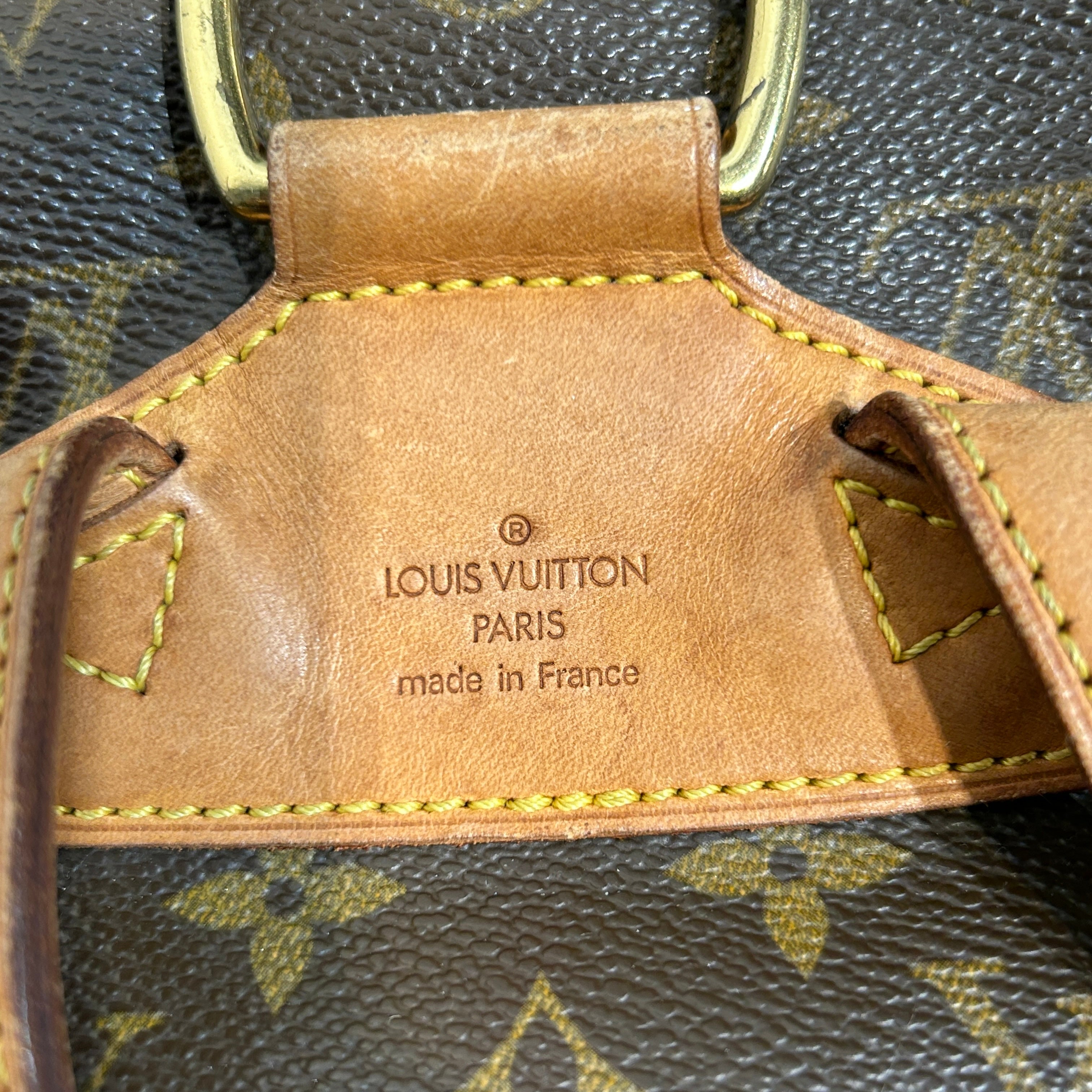 LOUIS VUITTON/Backpack/Monogram/Leather/BRW/Montsouris Backpack view 5