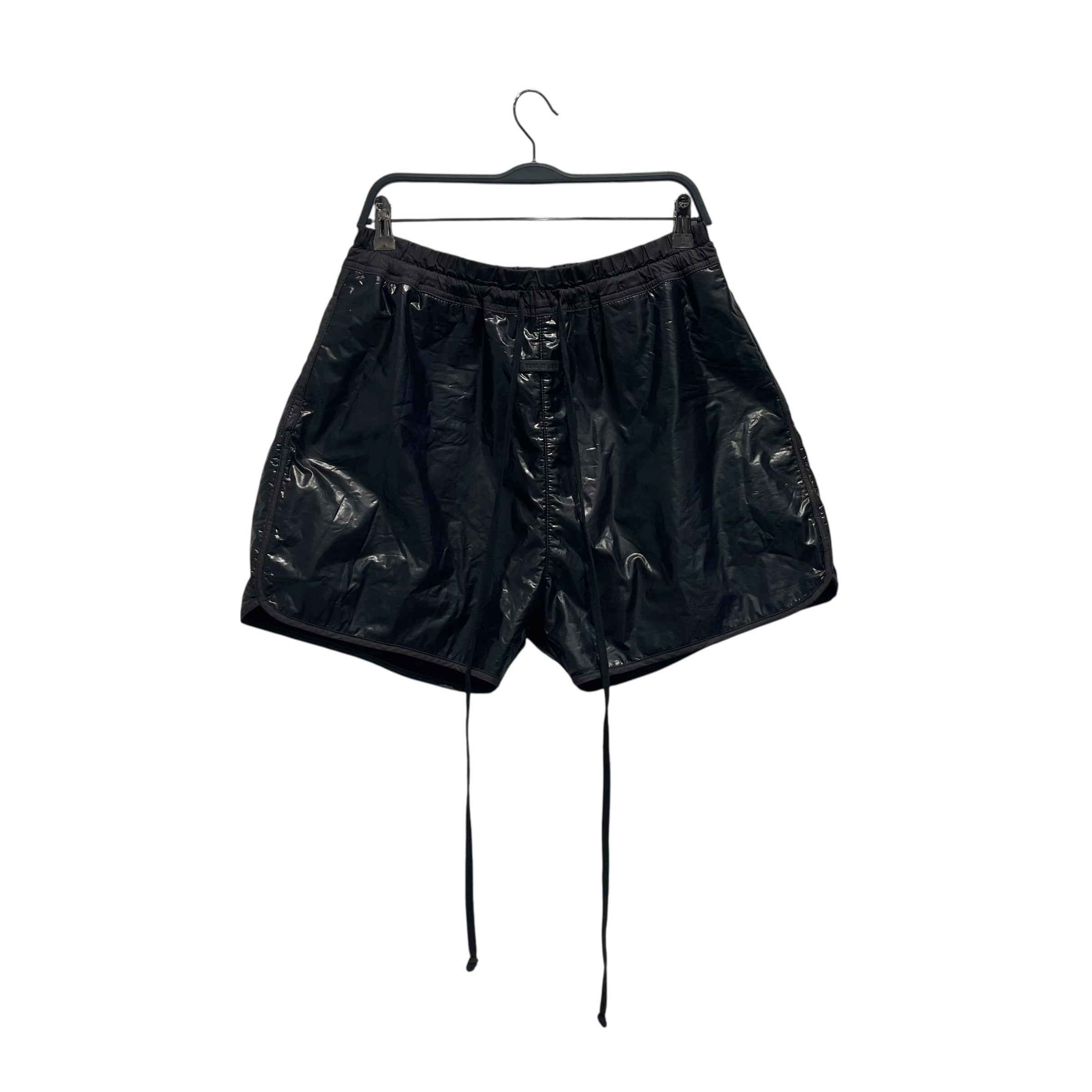 FEAR OF GOD/Shorts/M/Faux Leather/BLK/Seventh Collection Track Short view 1