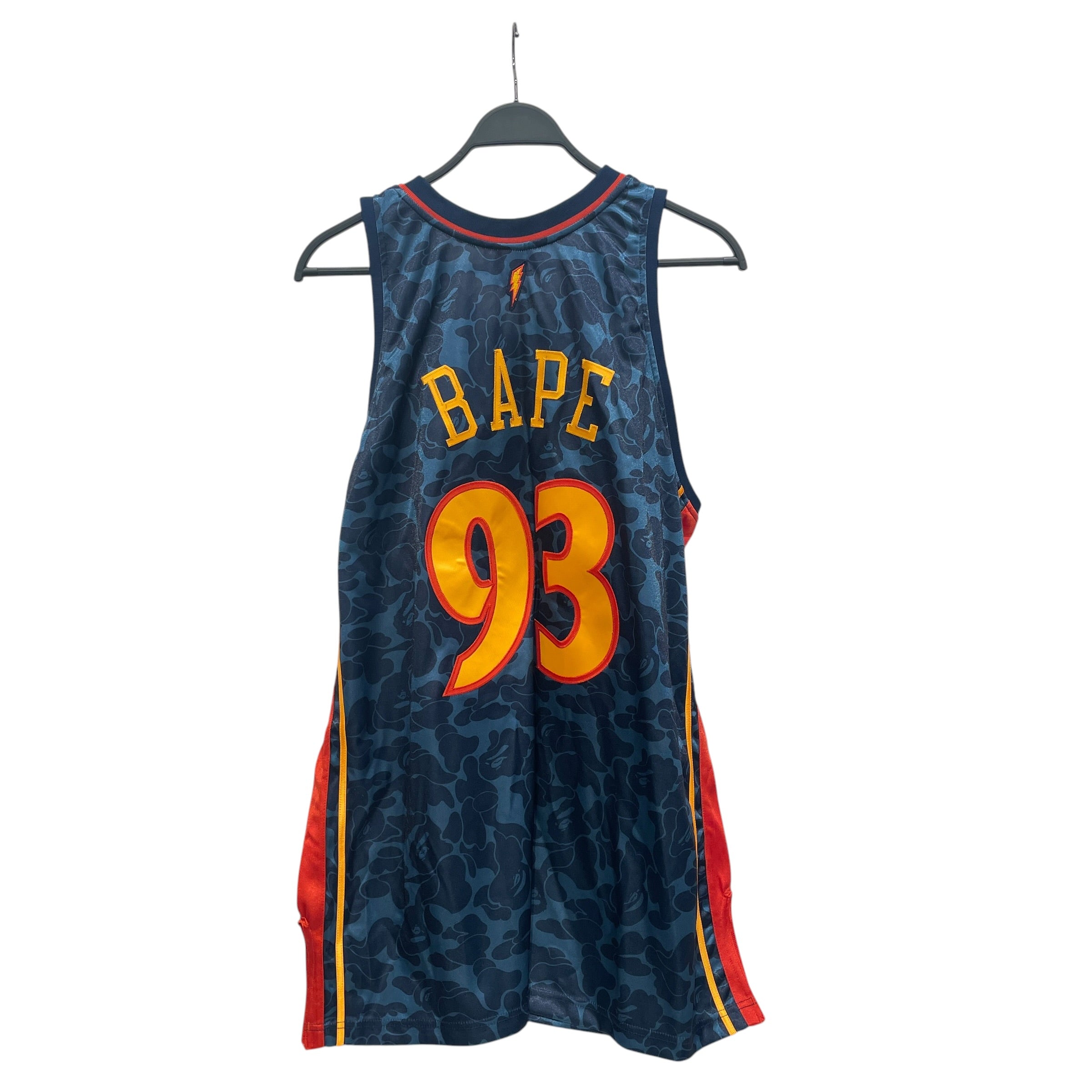 BAPE STA!/T-Shirt/XXL/Polyester/BLU/Camouflage/WARRIORS JERSEY view 2