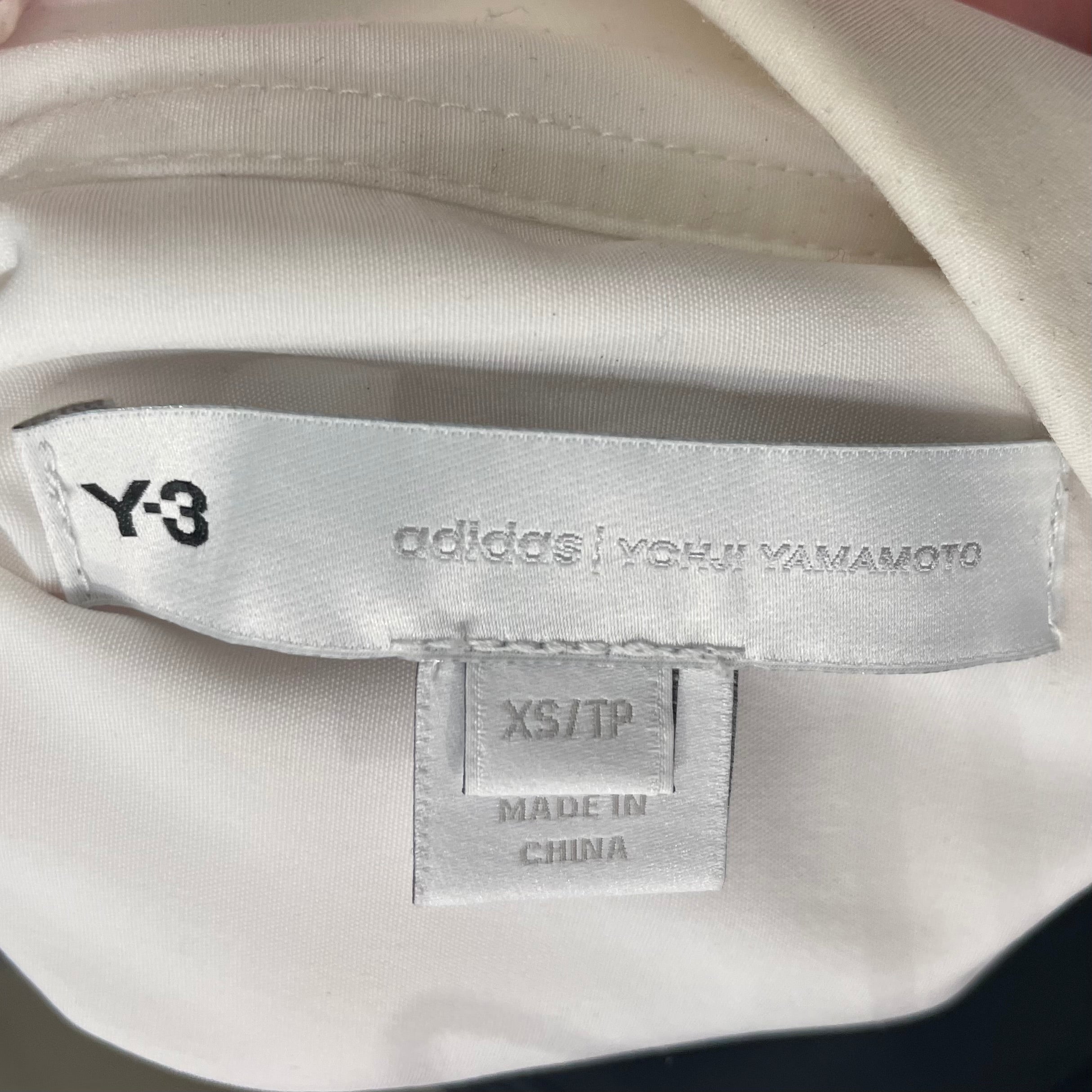 Y-3/LS Shirt/XS/Polyester/A2E001/White view 3