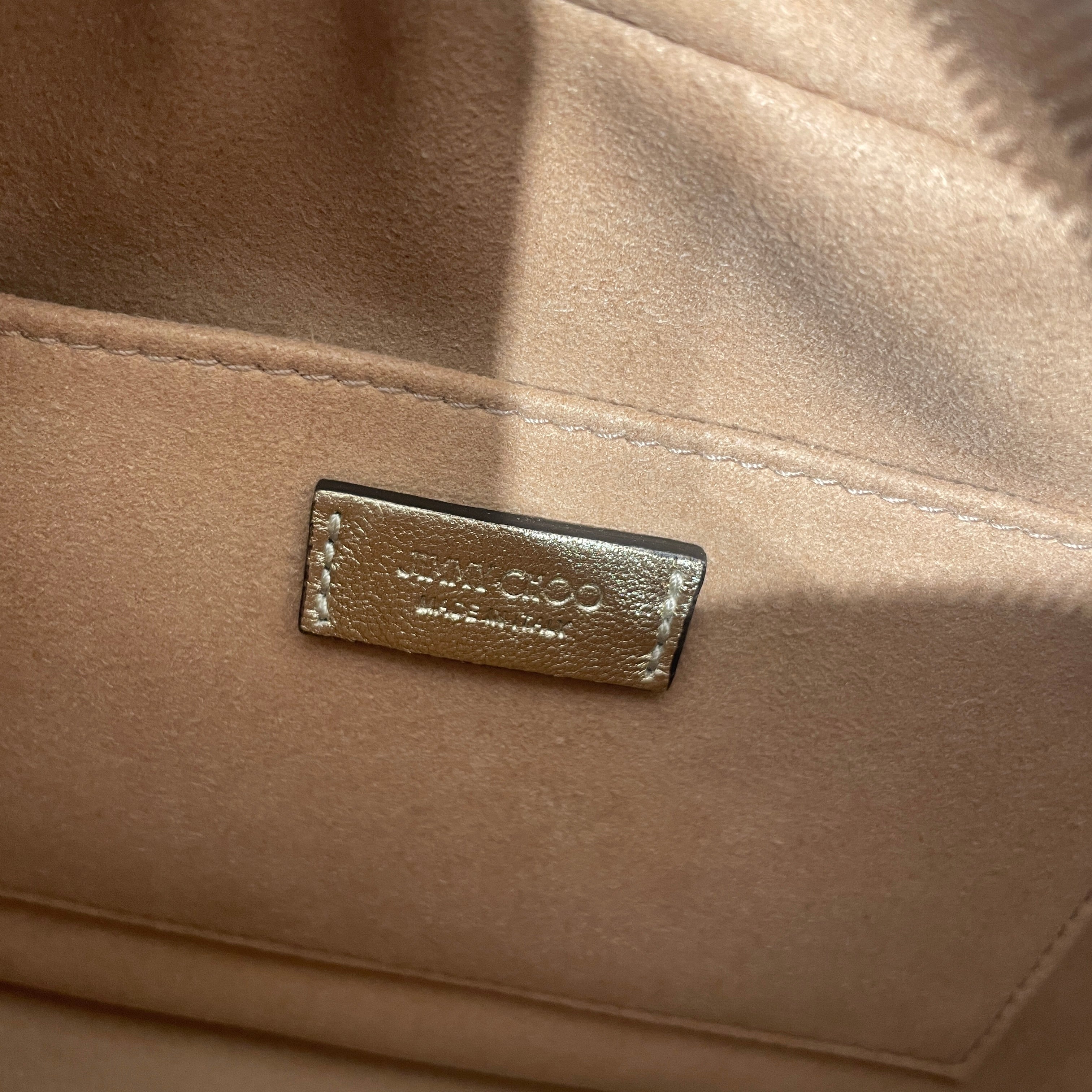 JIMMY CHOO/Cross Body Bag/Lambskin/GLD/ view 5