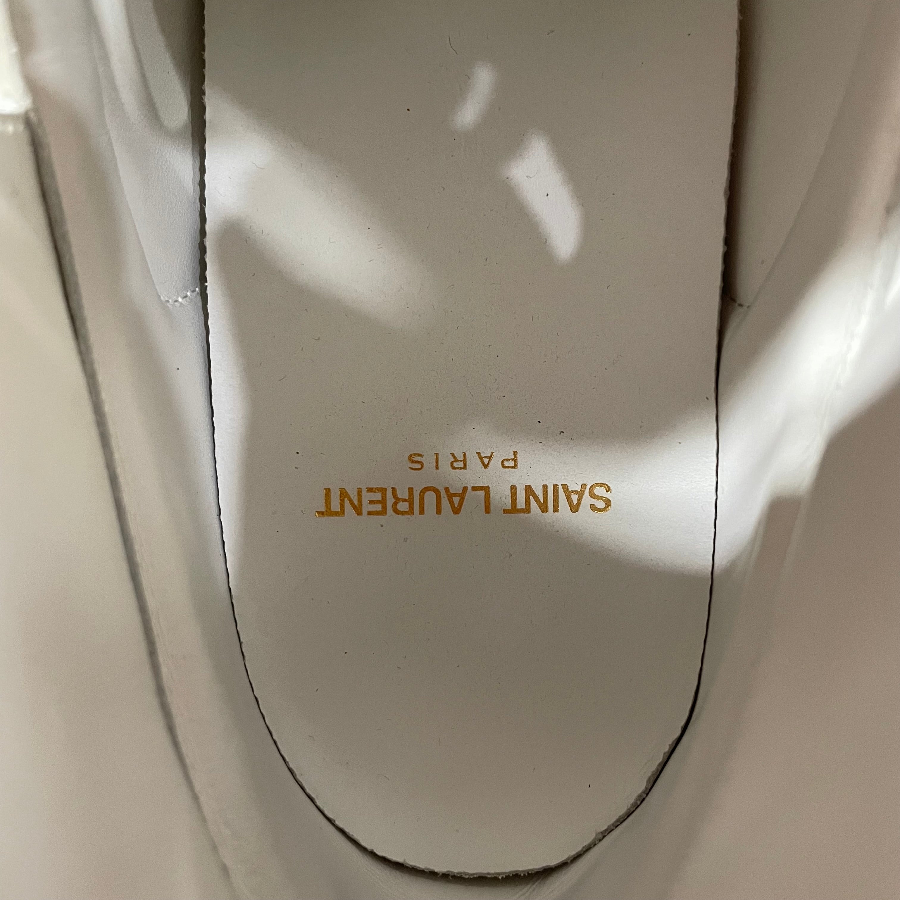 SAINT LAURENT/Hi-Sneakers/EU 39/Leather/WHT/STUDDED SL/01H view 3