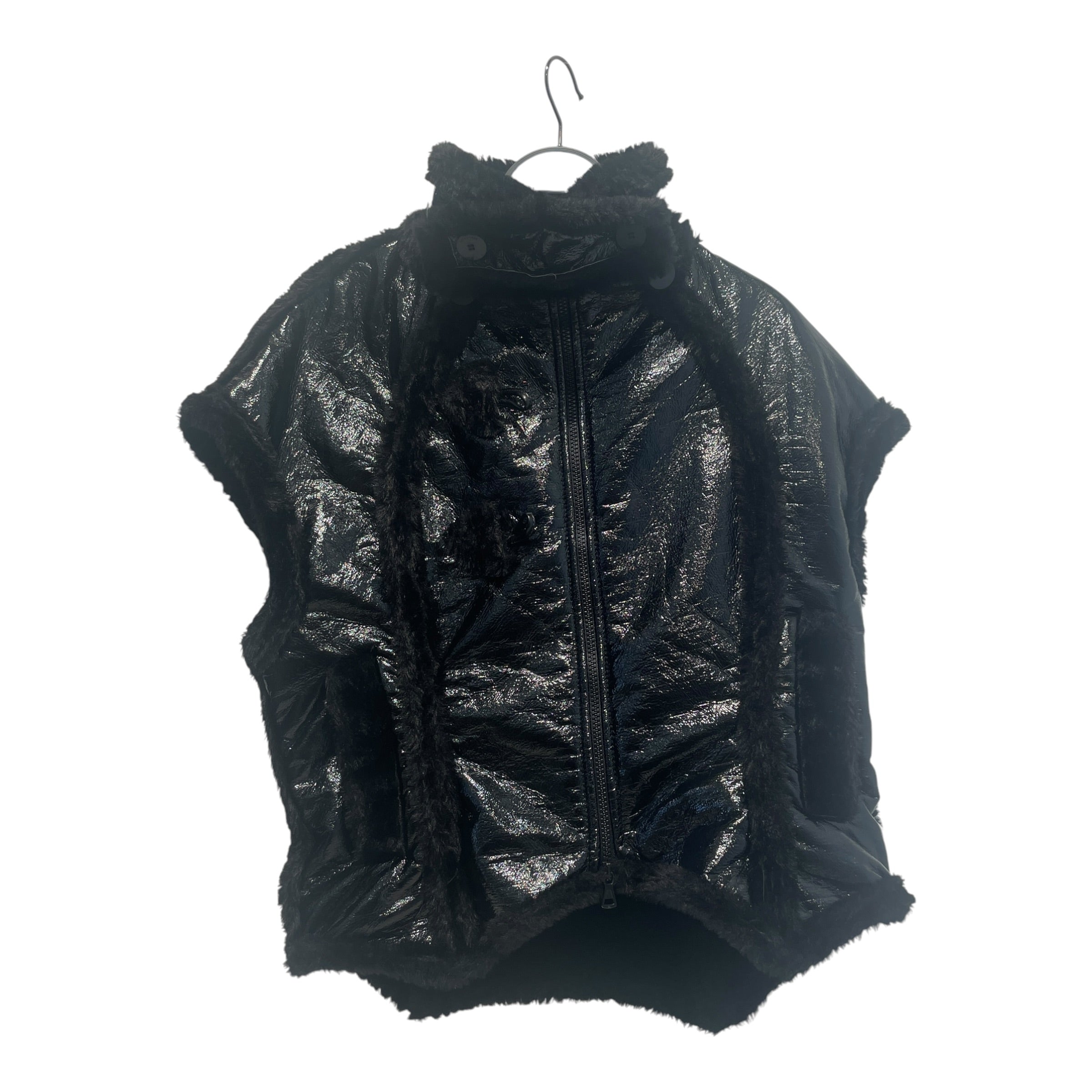 OTTOLINGER/Coat/BLK/Wrap Faux-Shearling Coat view 3