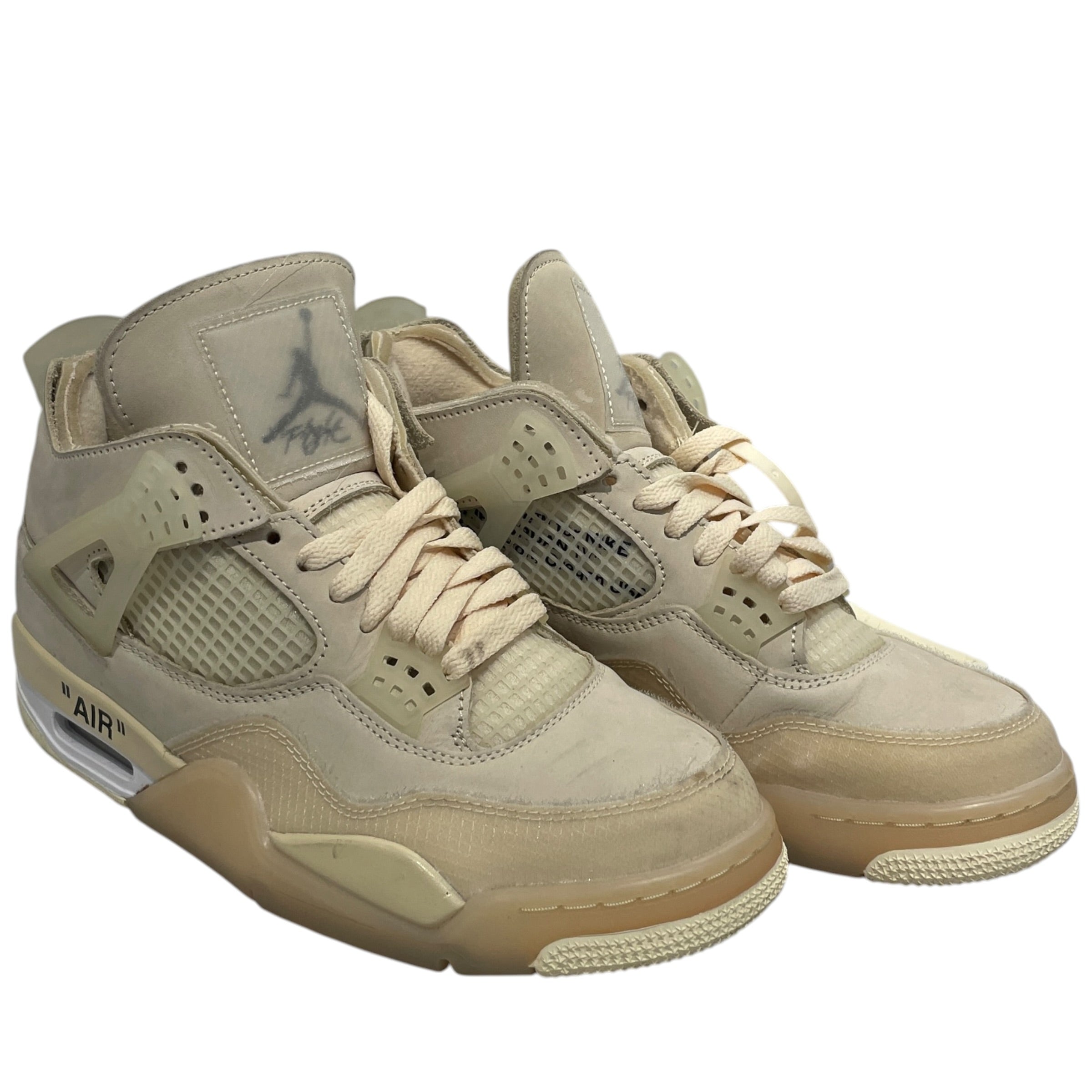 JORDAN BRAND/OFF-WHITE/Shoes/US 9/Leather/CRM/ view 1