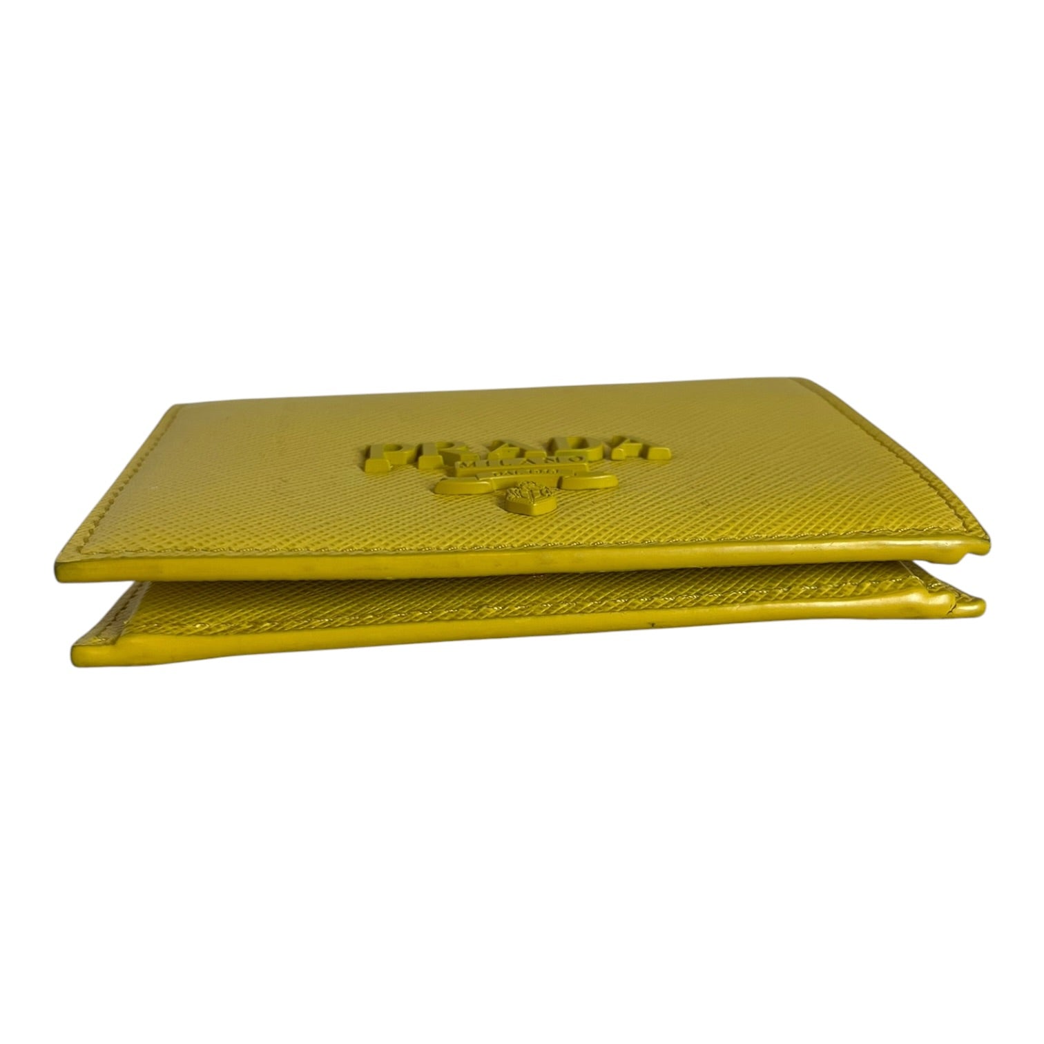 PRADA/Bifold Wallet/Leather/YEL/L's/ view 4