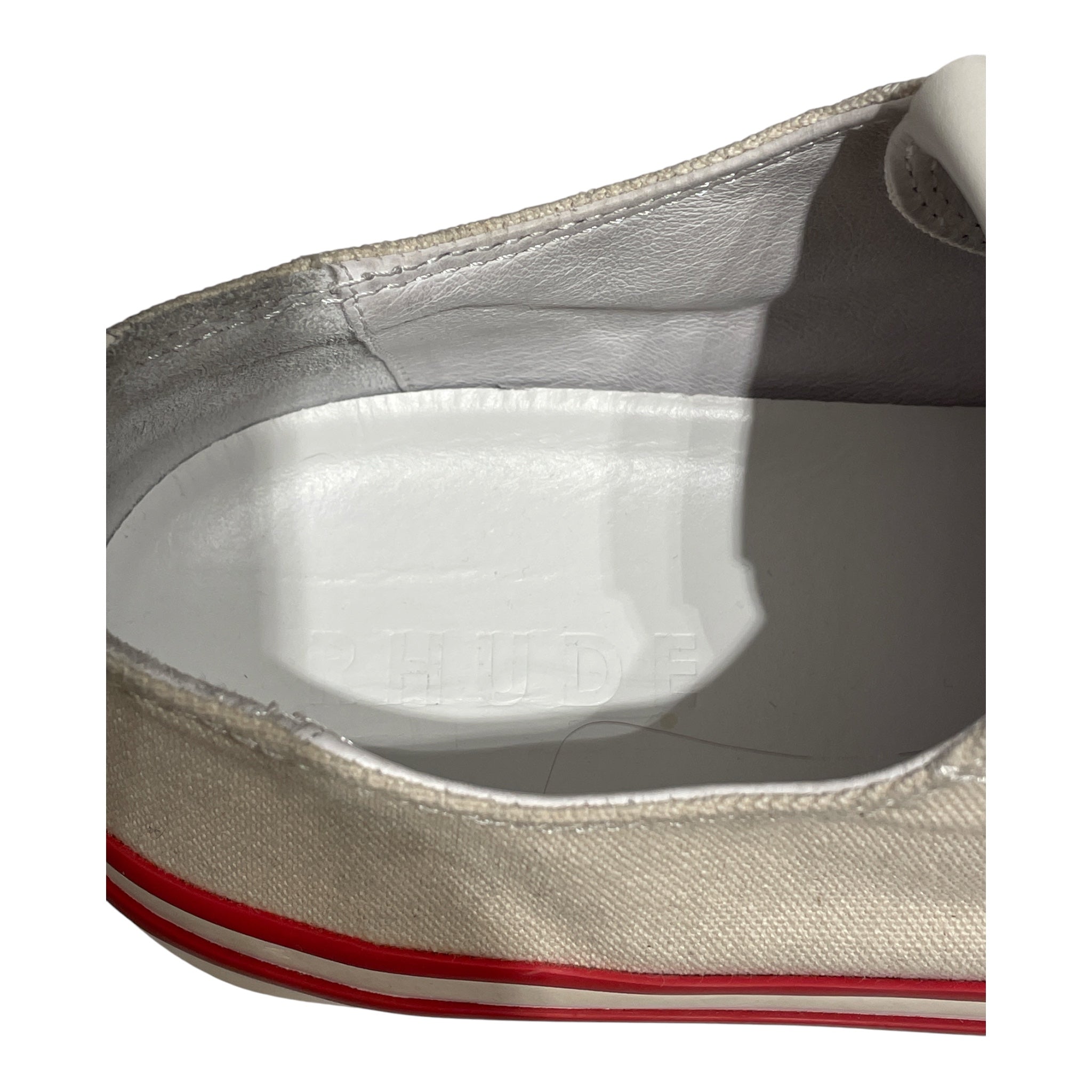 RHUDE/Low-Sneakers/EU 43/Cotton/WHT/ view 3