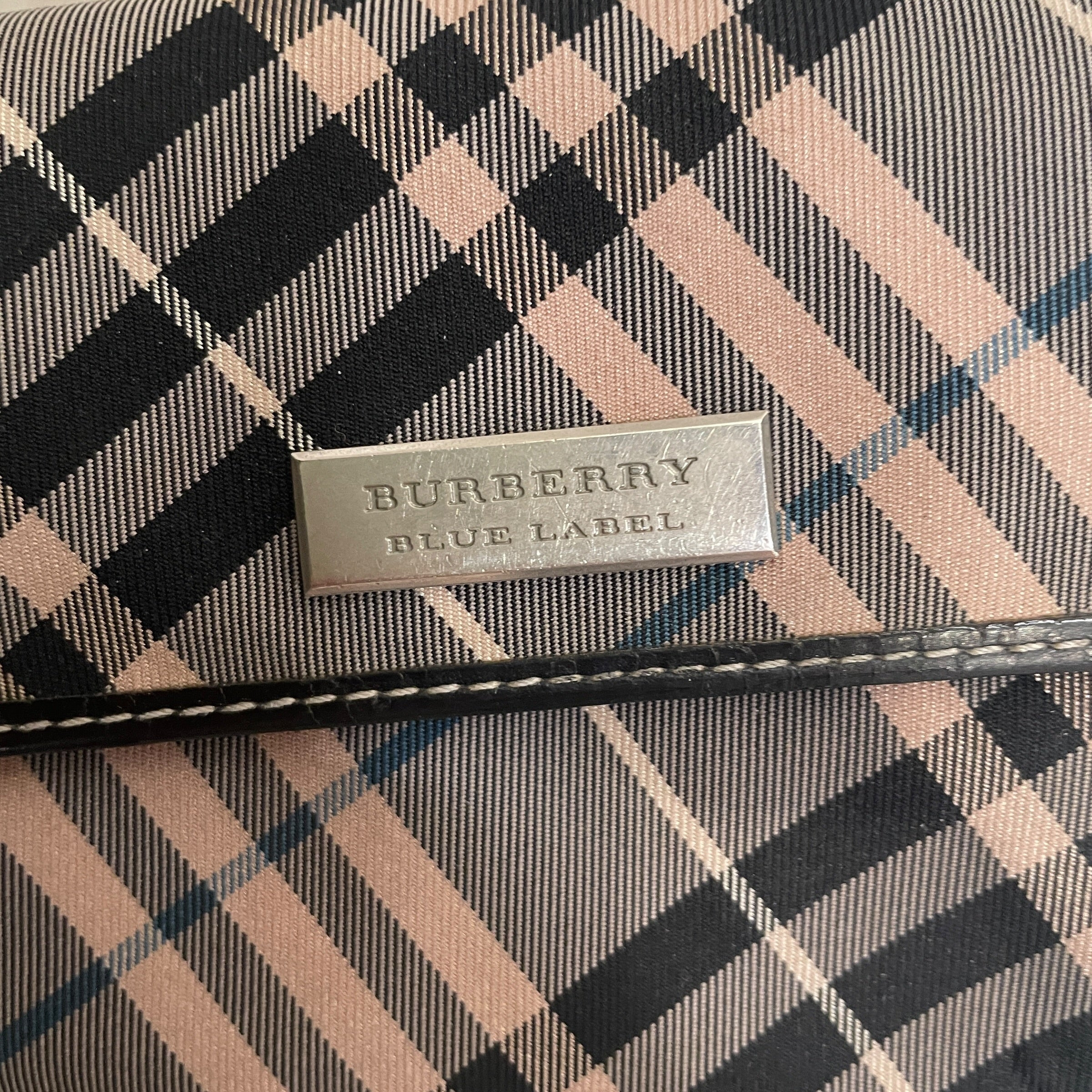 BURBERRY BLUE LABEL/Wallet/Plaid/Nylon/BLU/M's/NOVA CHECK view 3