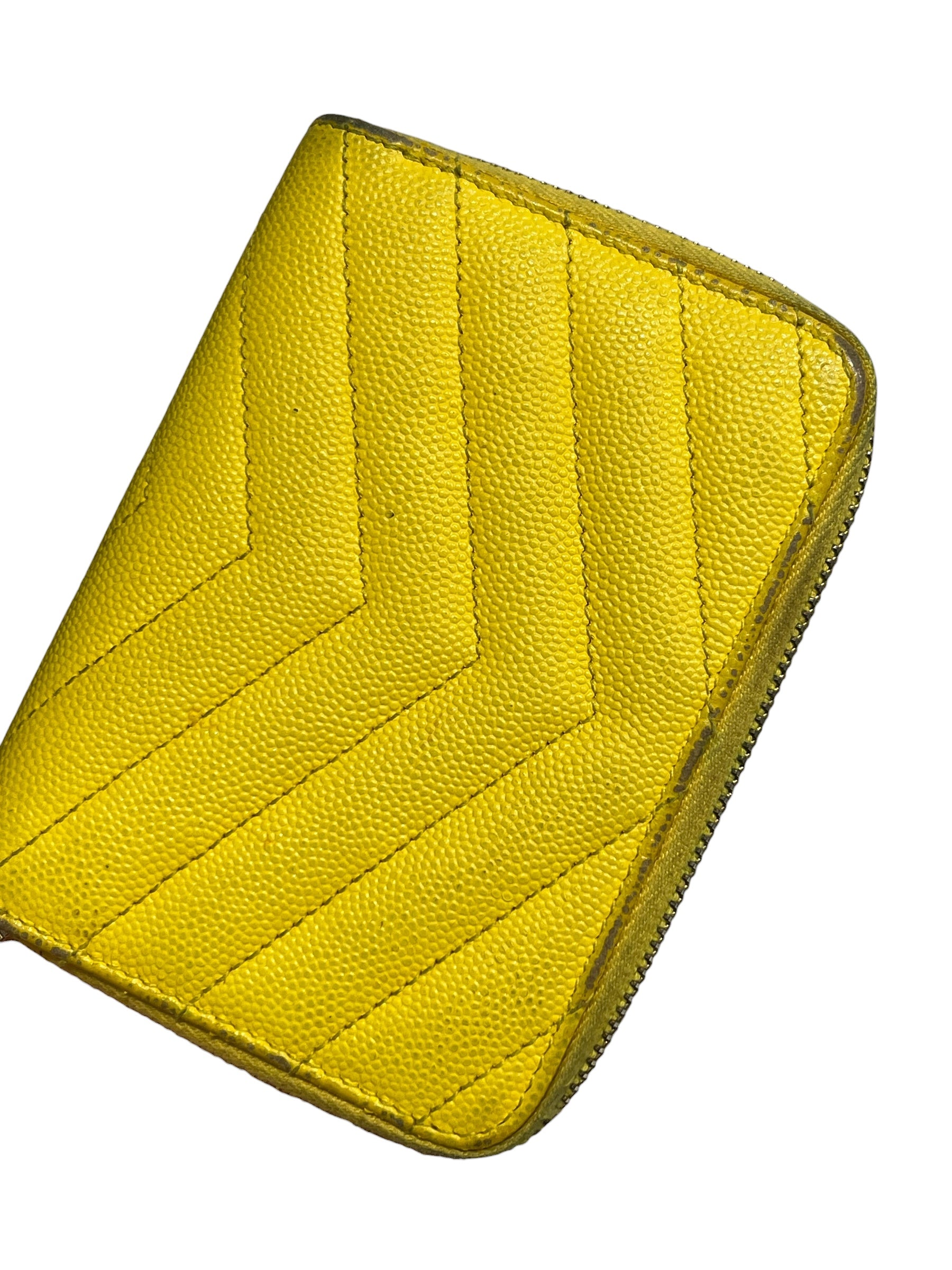 YVES SAINT LAURENT/Bifold Wallet/Leather/YEL/ view 7