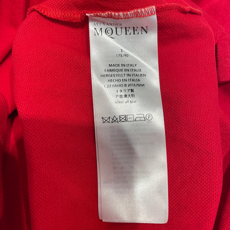 Alexander McQueen/Polo Shirt/S/Cotton/RED/
