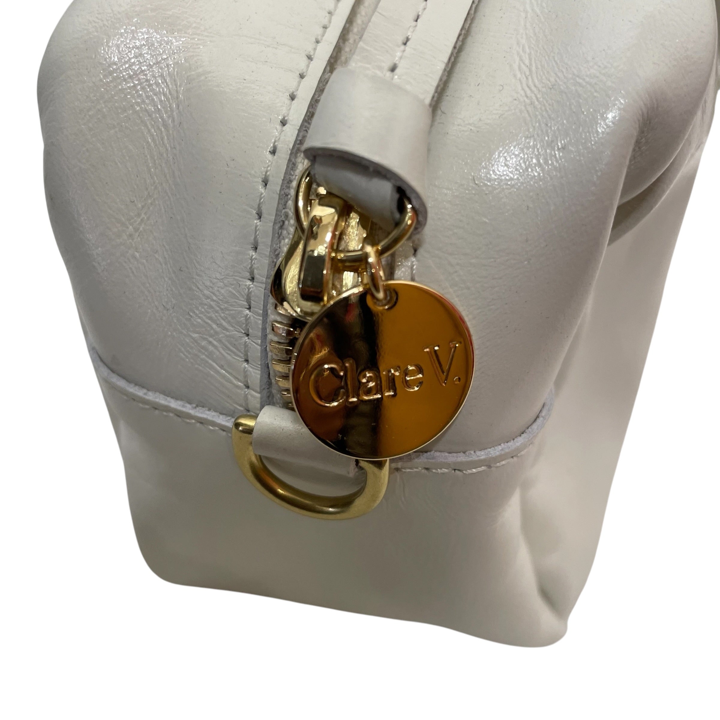 CLARE V./Hand Bag/Leather/CRM/PETIT CLAUDE view 3