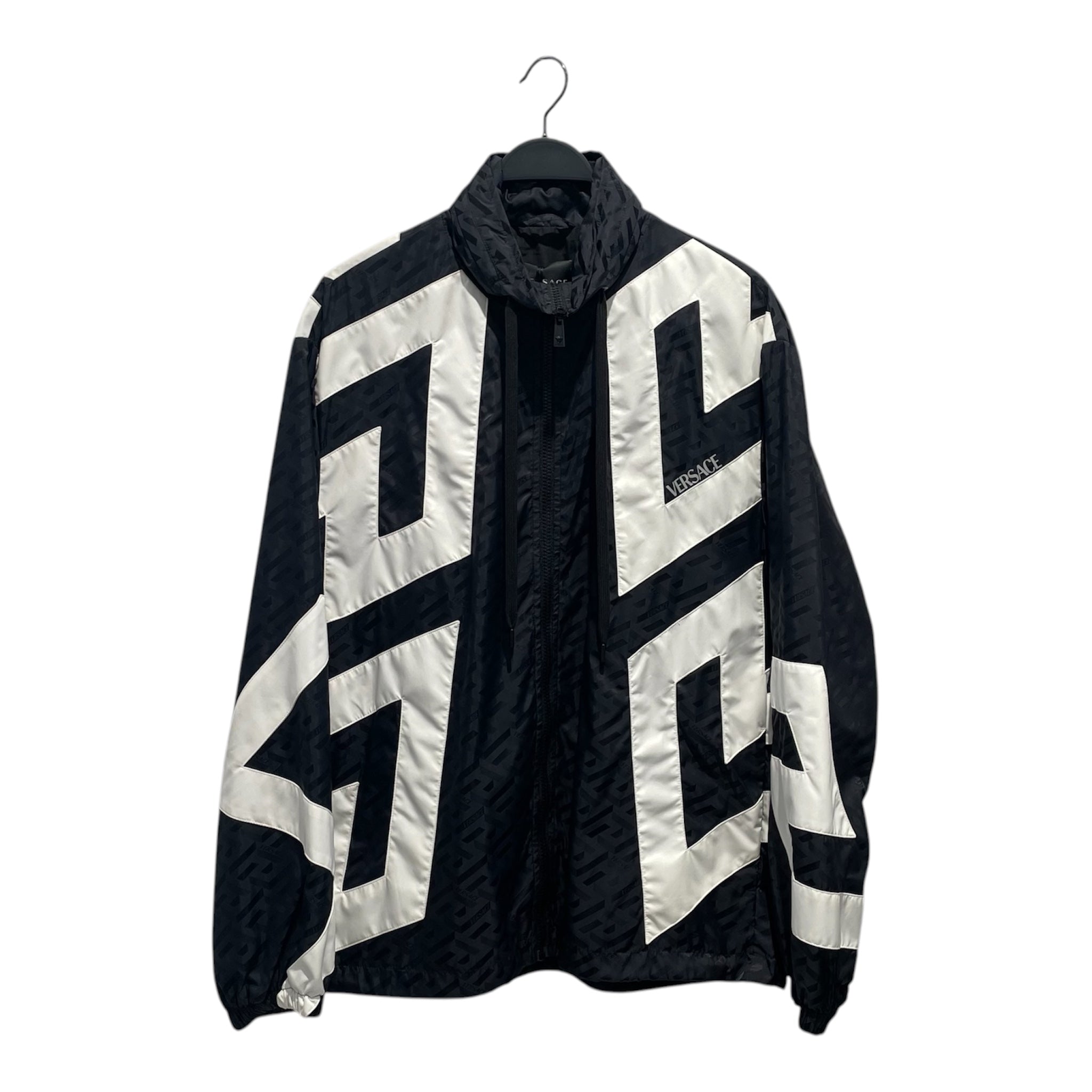 VERSACE/Windbreaker/48/Nylon/BLK/All Over Print/La Greca Windbreaker view 1