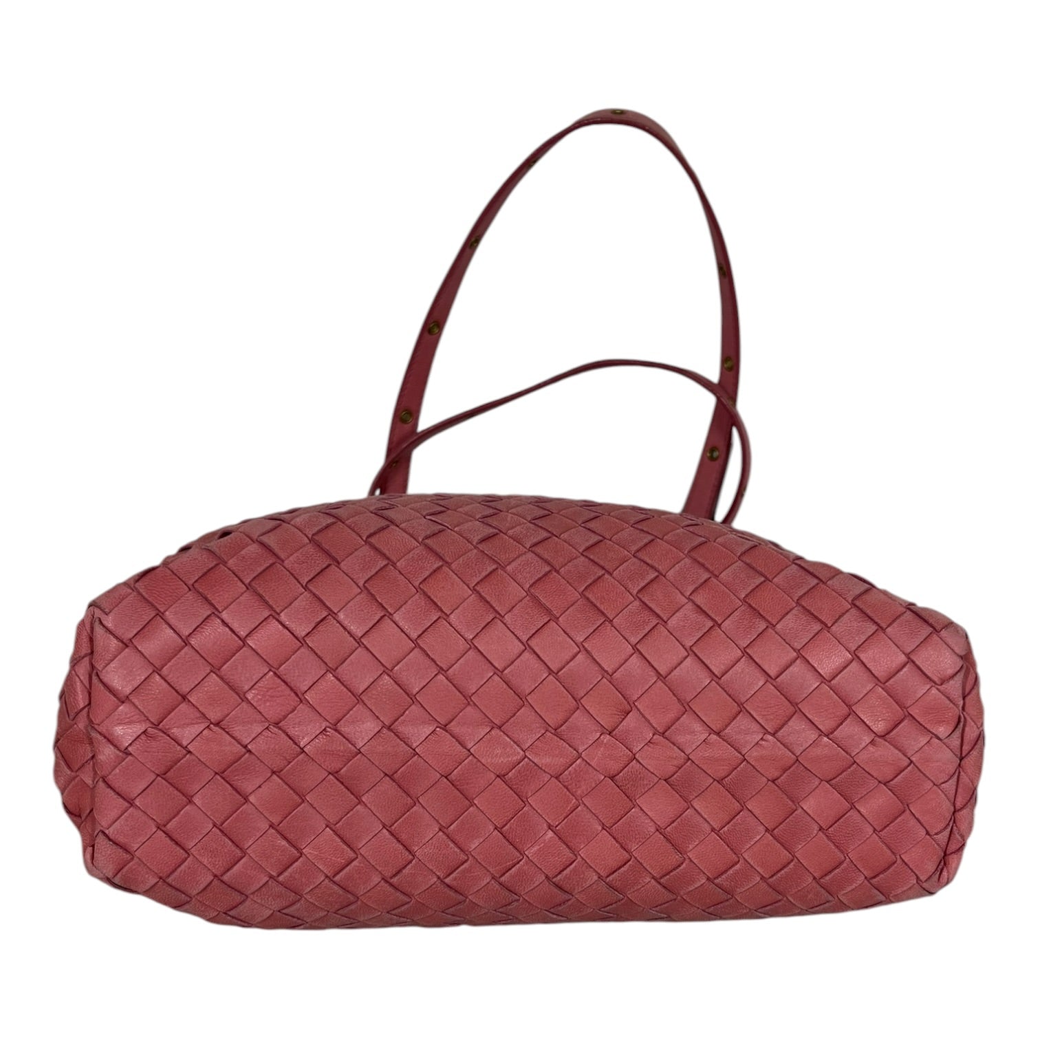 BOTTEGA VENETA/Hand Bag/Leather/PNK/Intrecciato Top Handle Bag view 5