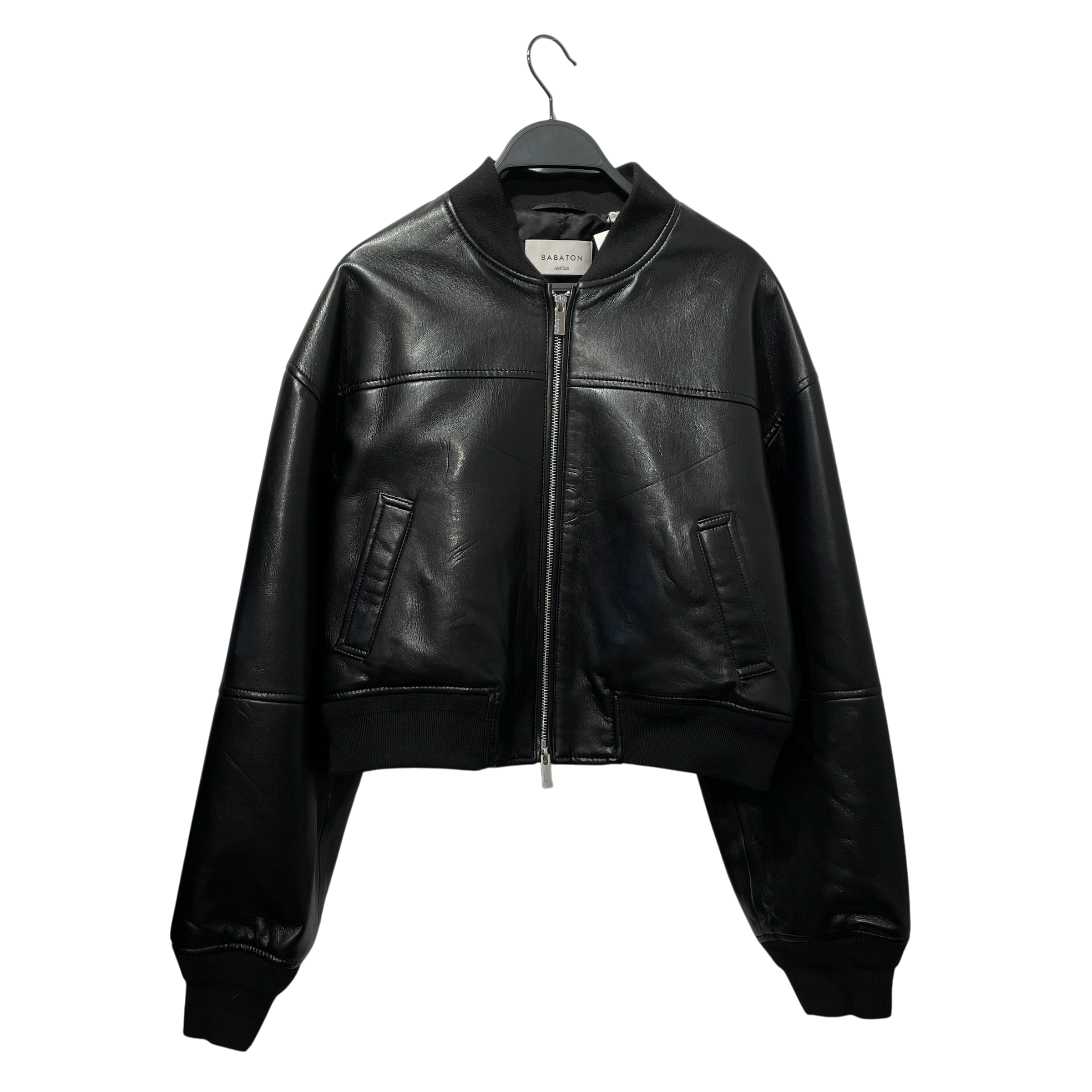 ARITZIA/Leather Jkt/S/Leather/BLK/SYNERGY view 1
