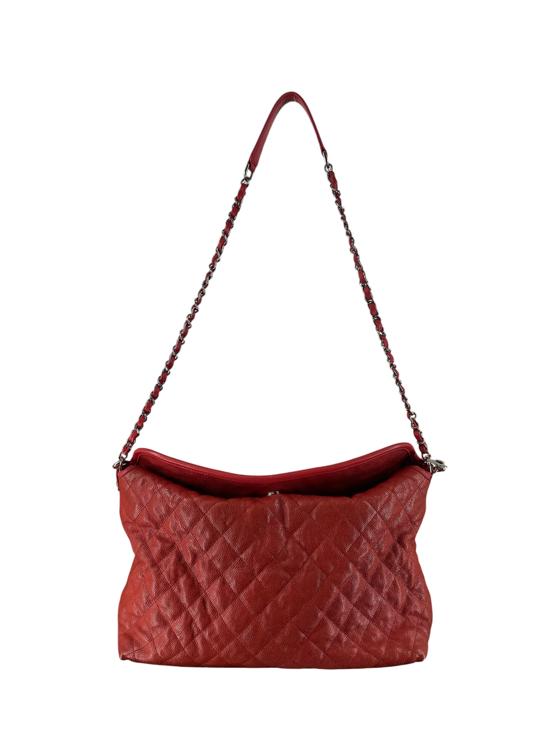 CHANEL/Tote Bag/Border/Leather/RED/FRENCH RIVIERA QUILTED HOBO view 2