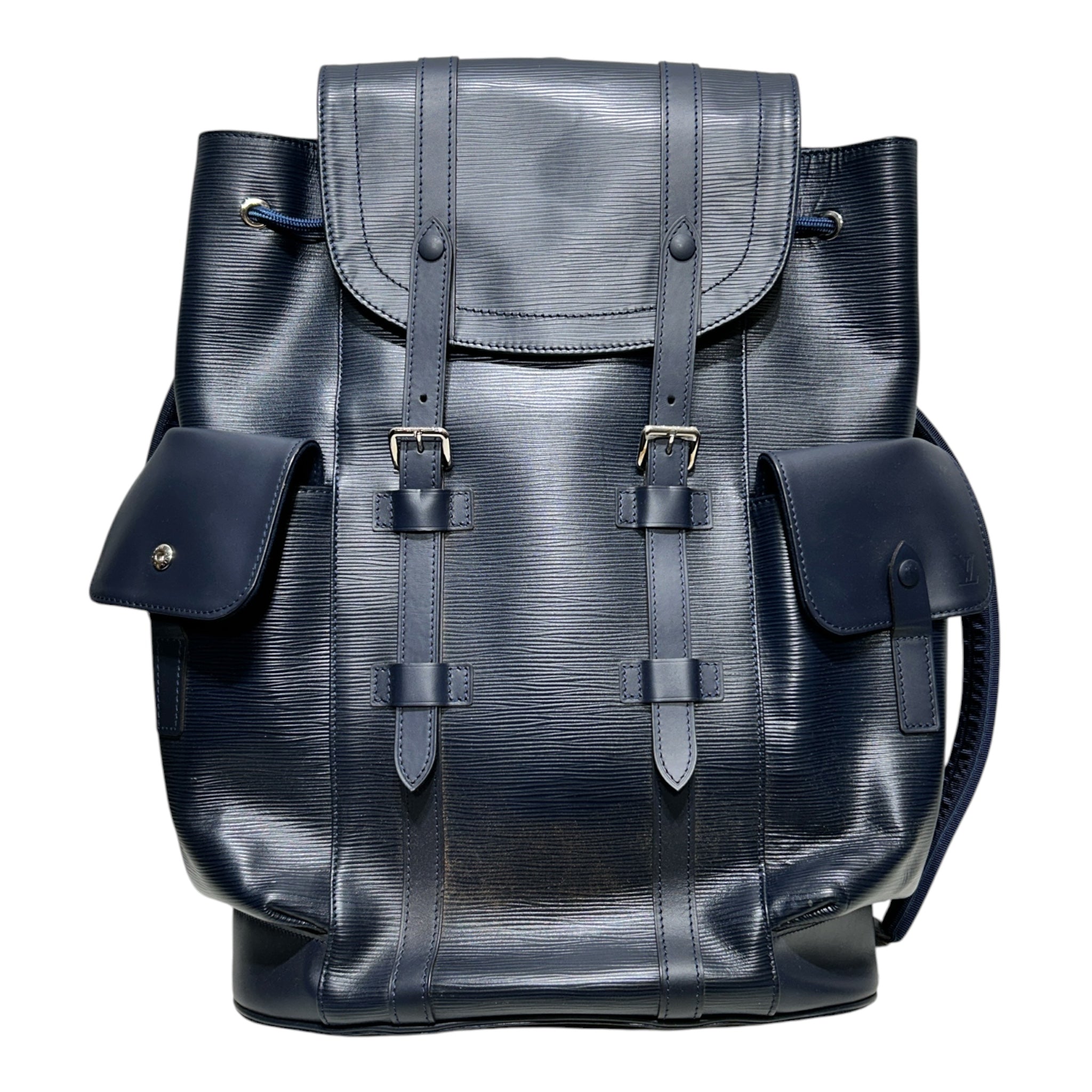 LOUIS VUITTON/Backpack/Leather/NVY/EPI LEATHER CHRISTOPHER PM view 1
