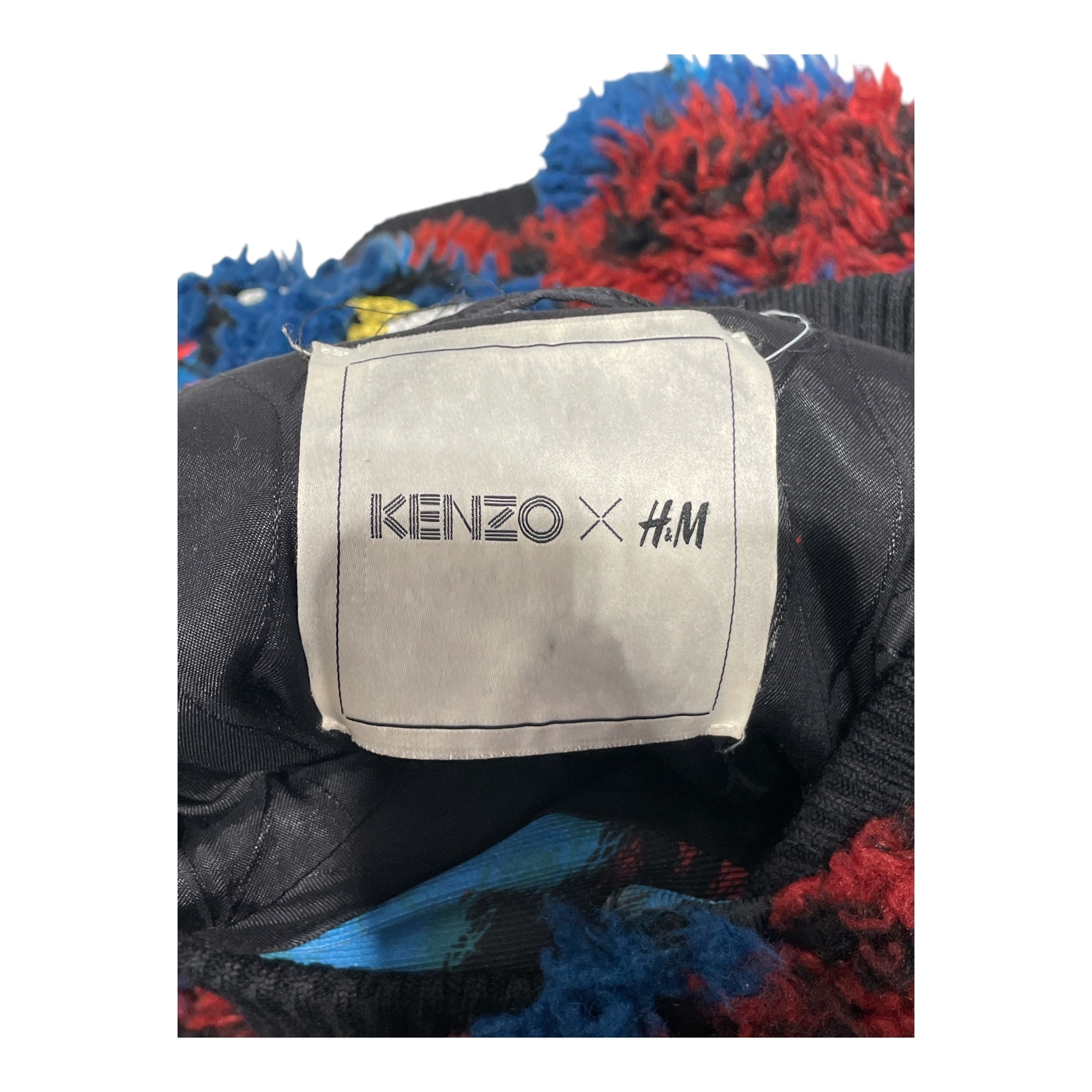 KENZO/Fleece Jkt/8/All Over Print/BLU/Tiger Embroidered Fur Jacket view 3