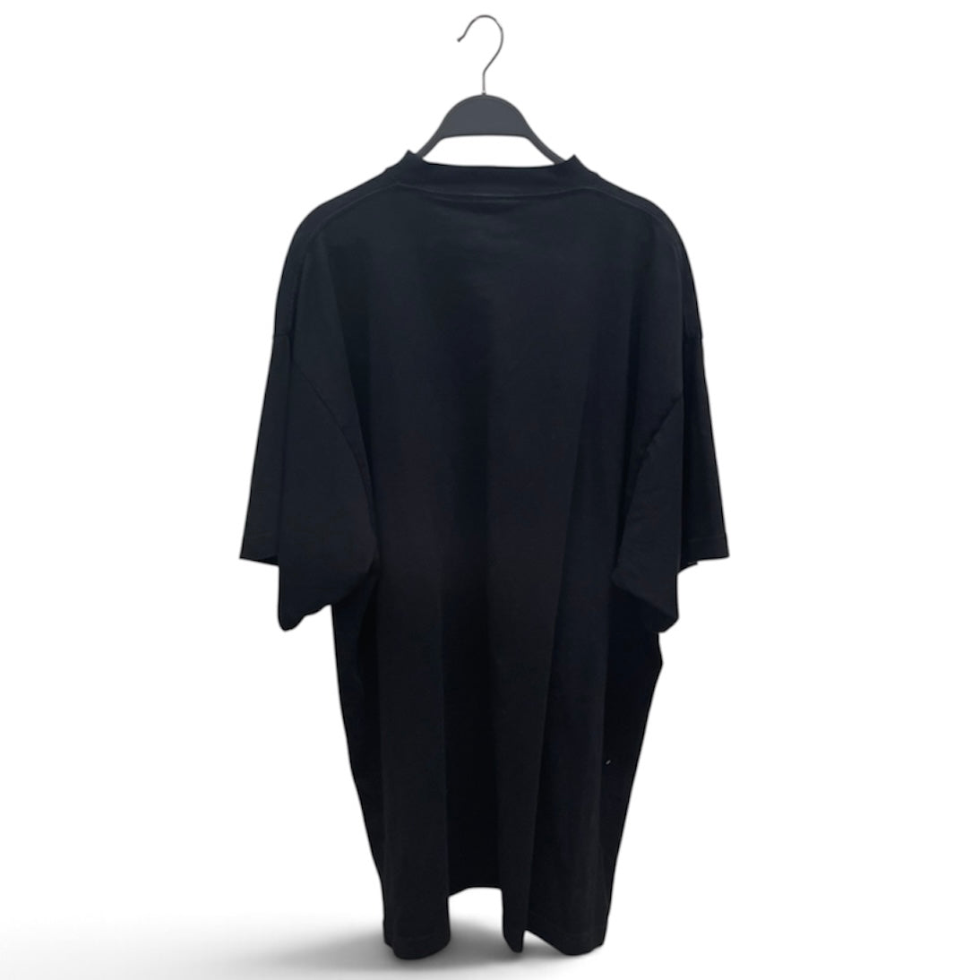 BALENCIAGA/T-Shirt/2/Cotton/BLK/Adida sign with balenci under view 2