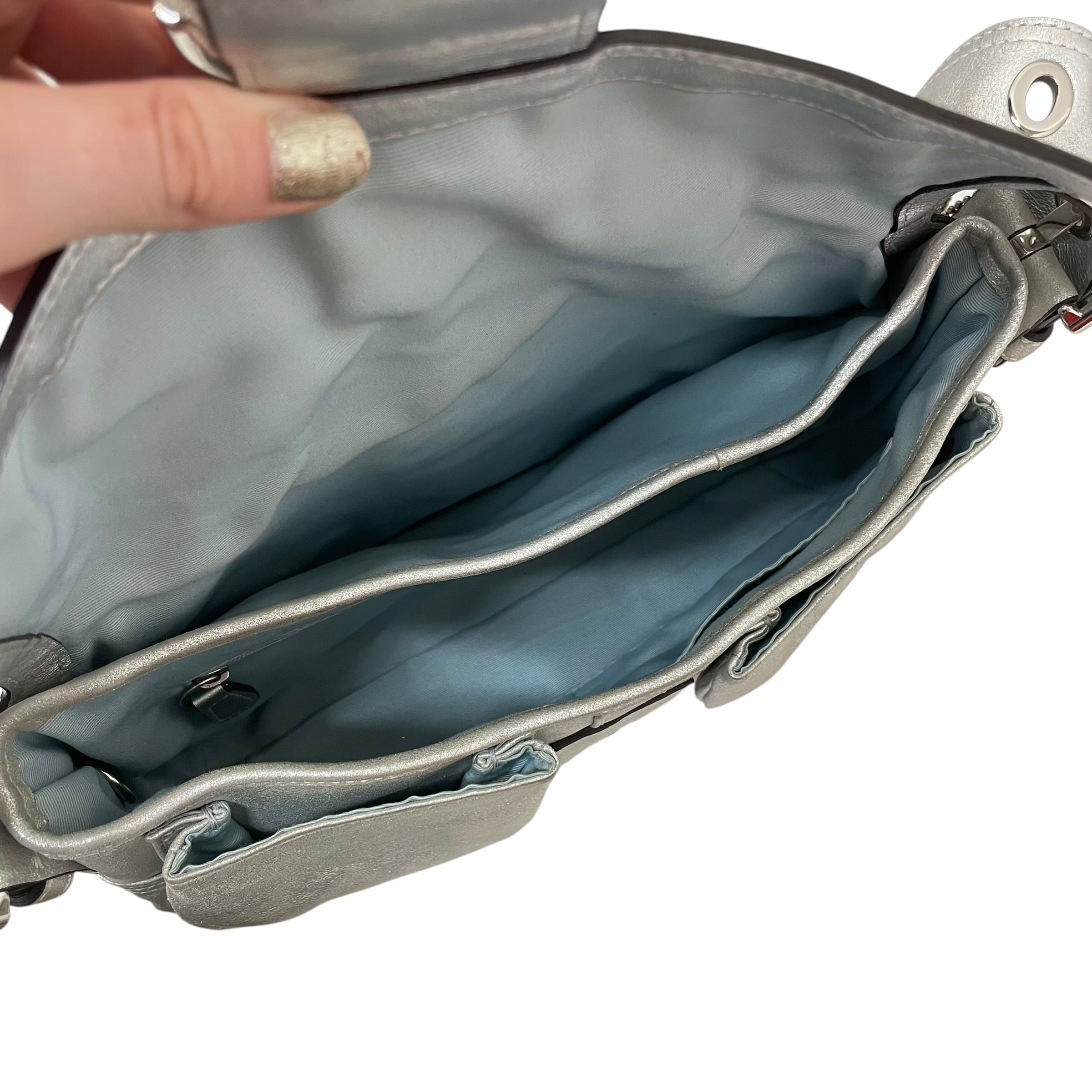 COACH/Hand Bag/Iridescent/Leather/SLV/Metalic Silver Soho Bag view 4