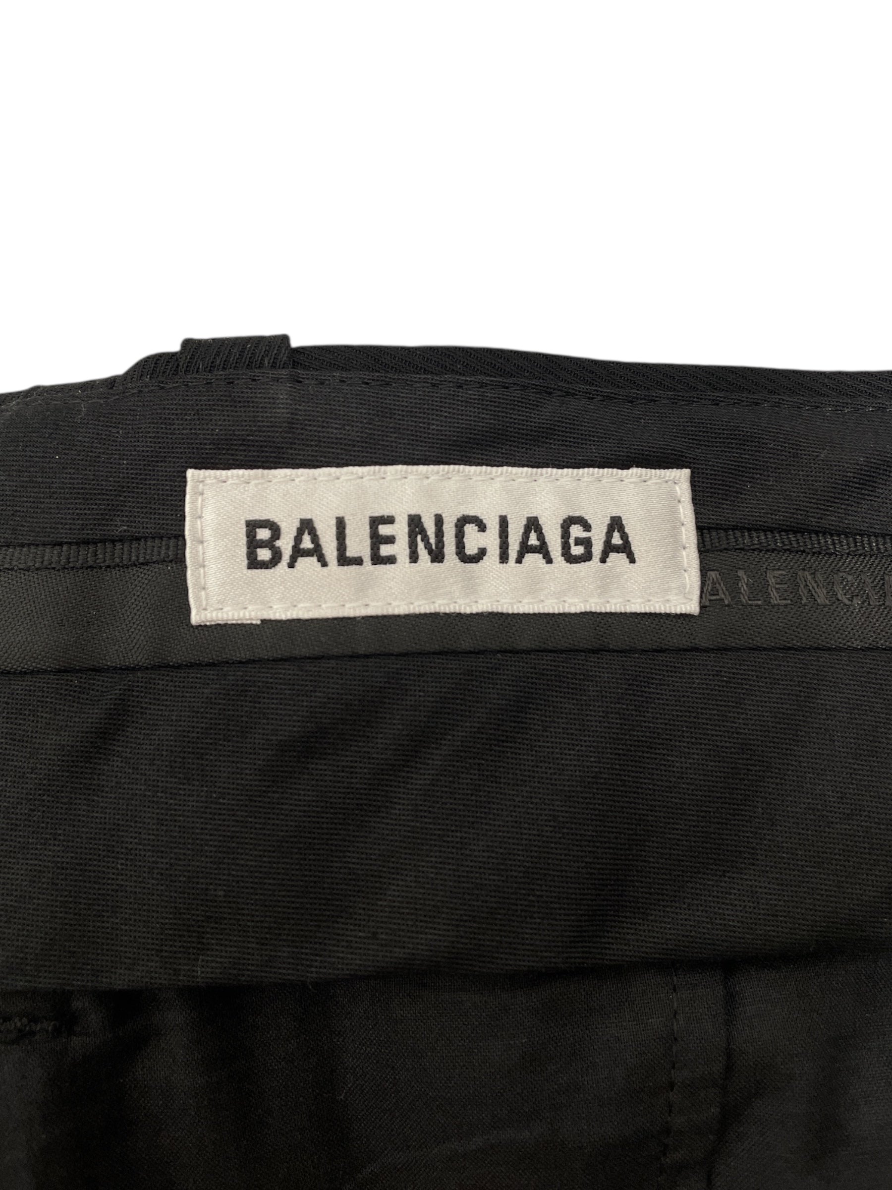 BALENCIAGA/Straight Pants/38/BLK/CAVALRY TWILL PANTS view 3