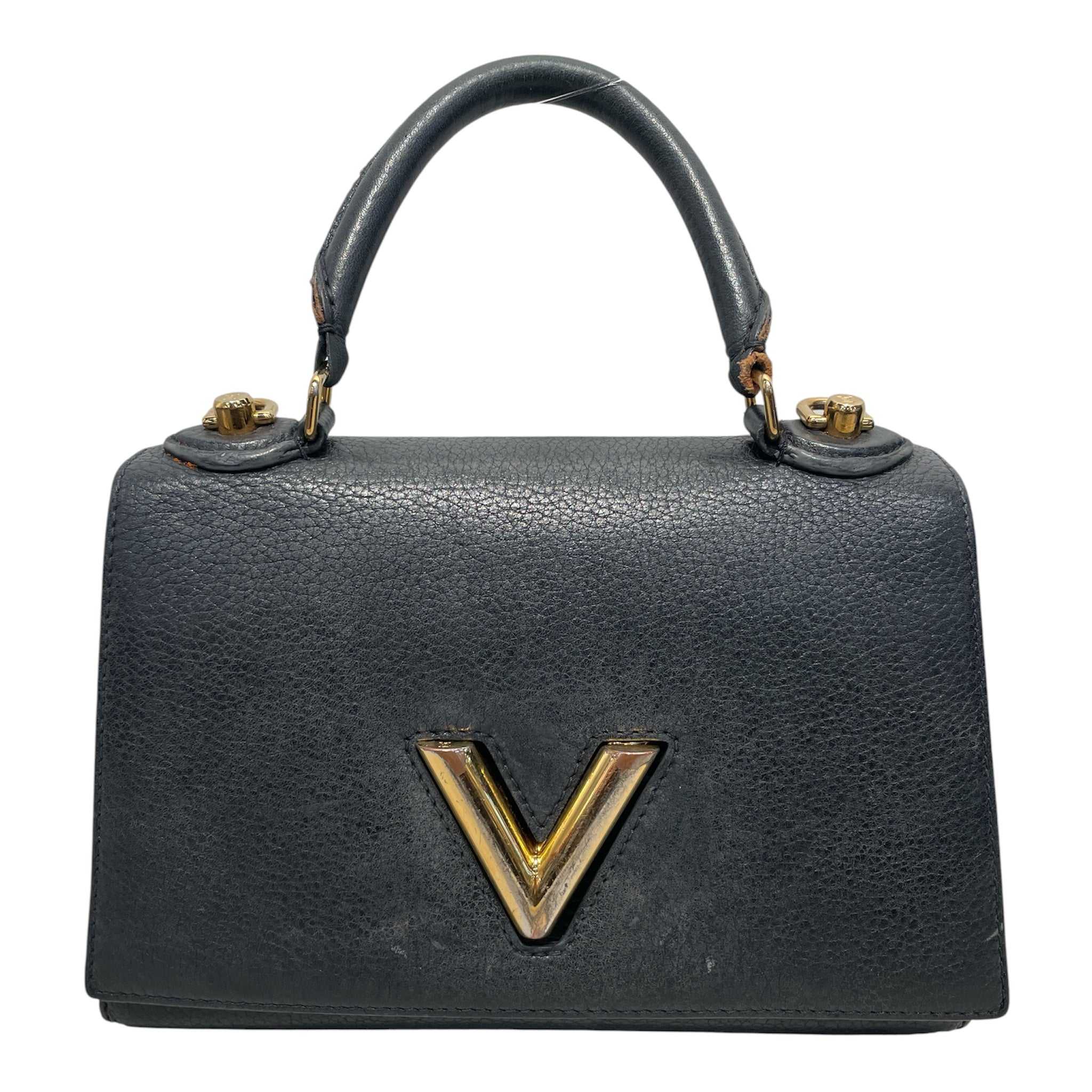 LOUIS VUITTON/Hand Bag/Leather/BLK/TAURILLION TWIST view 1