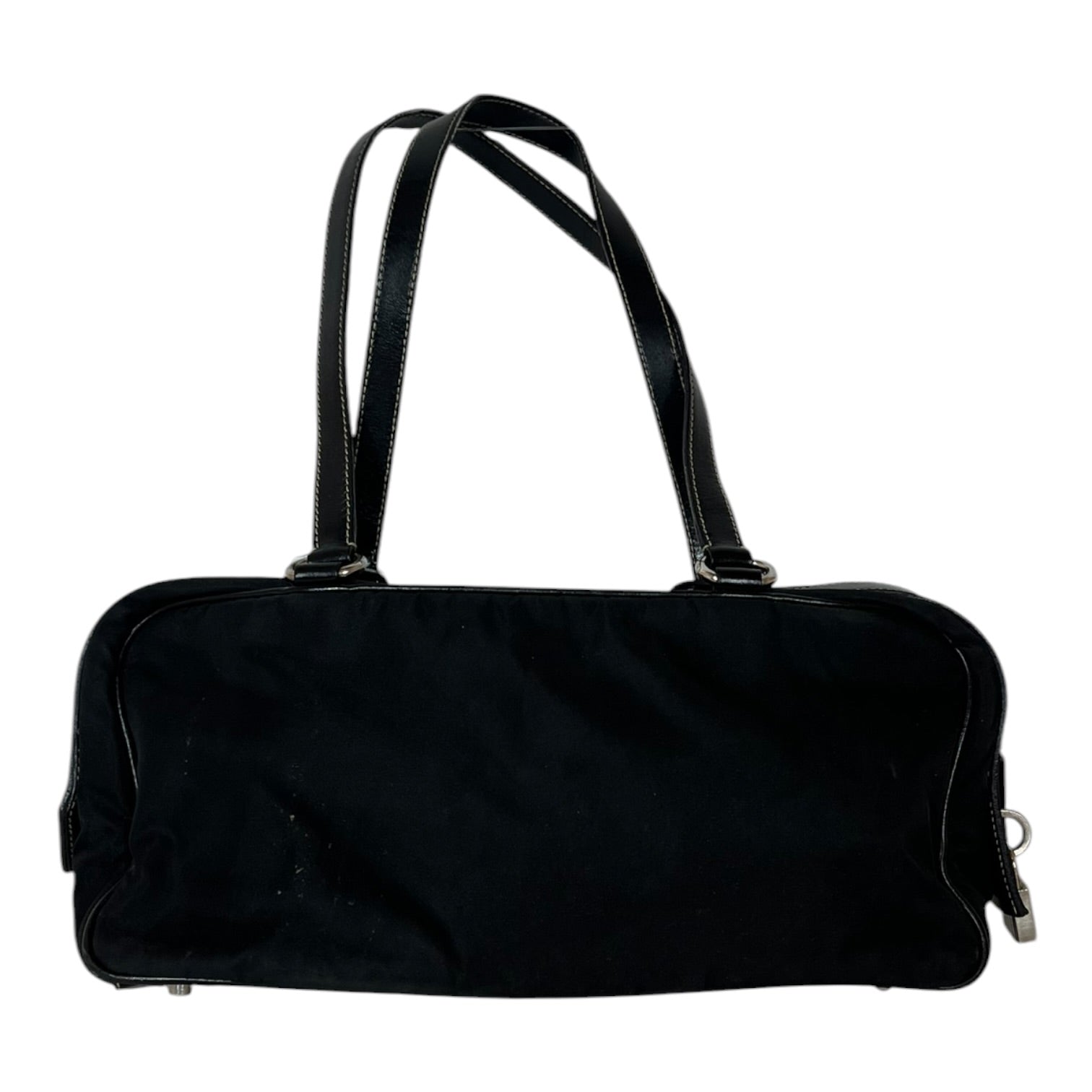 PRADA/Hand Bag/Nylon/BLK/Vintage Tessuto Shoulder Bag view 3