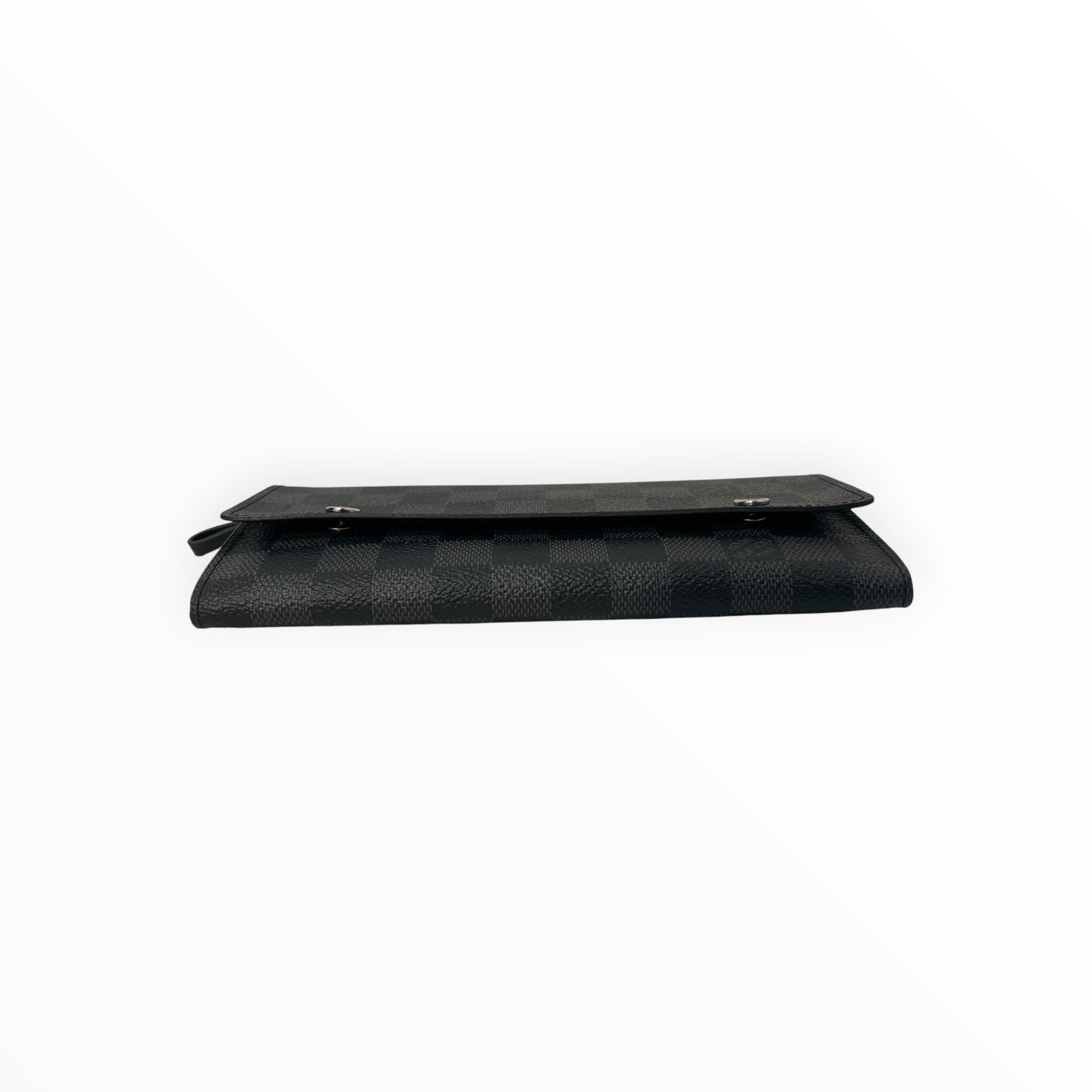 LOUIS VUITTON/Long Wallet/Monogram/Leather/BLK/M's/modular damier long flap walle view 3