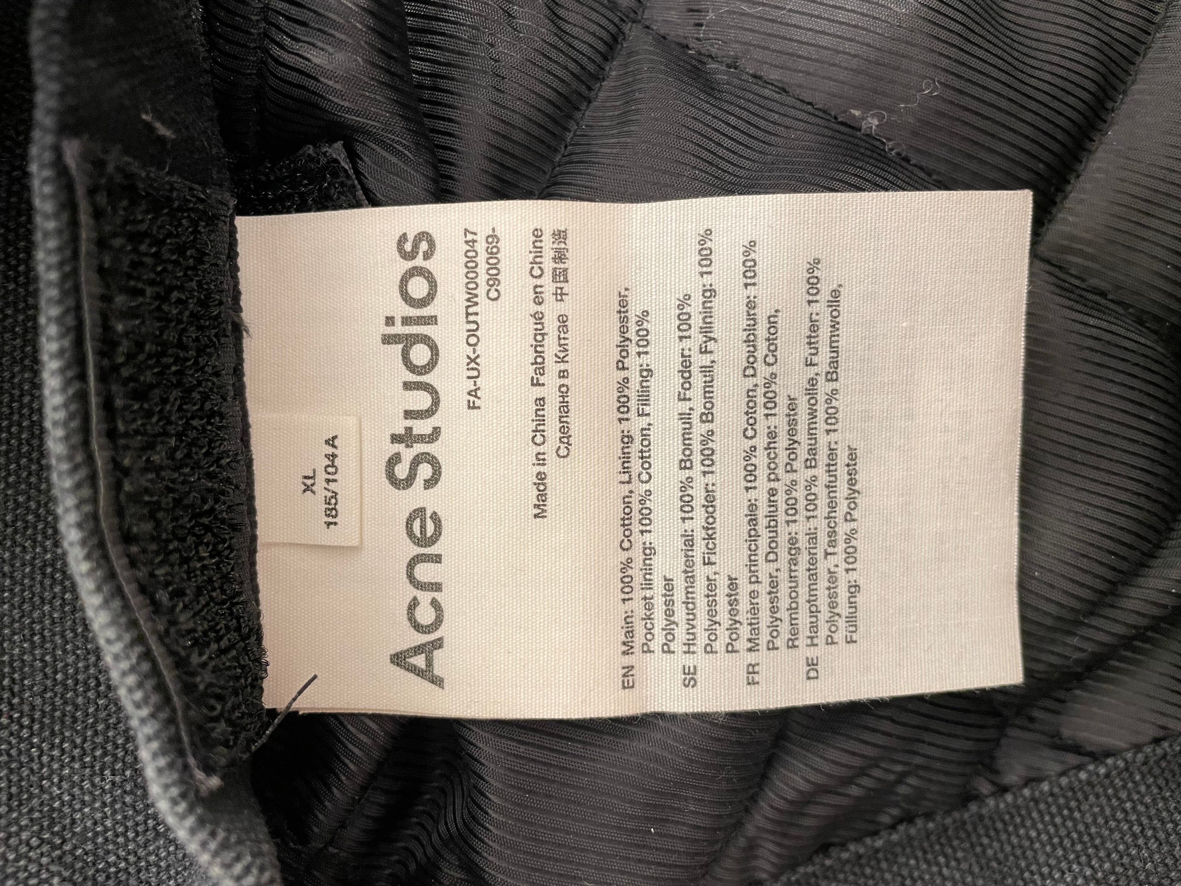 Acne Studios/Jacket/XL/BLK/stone wash work jacket view 4