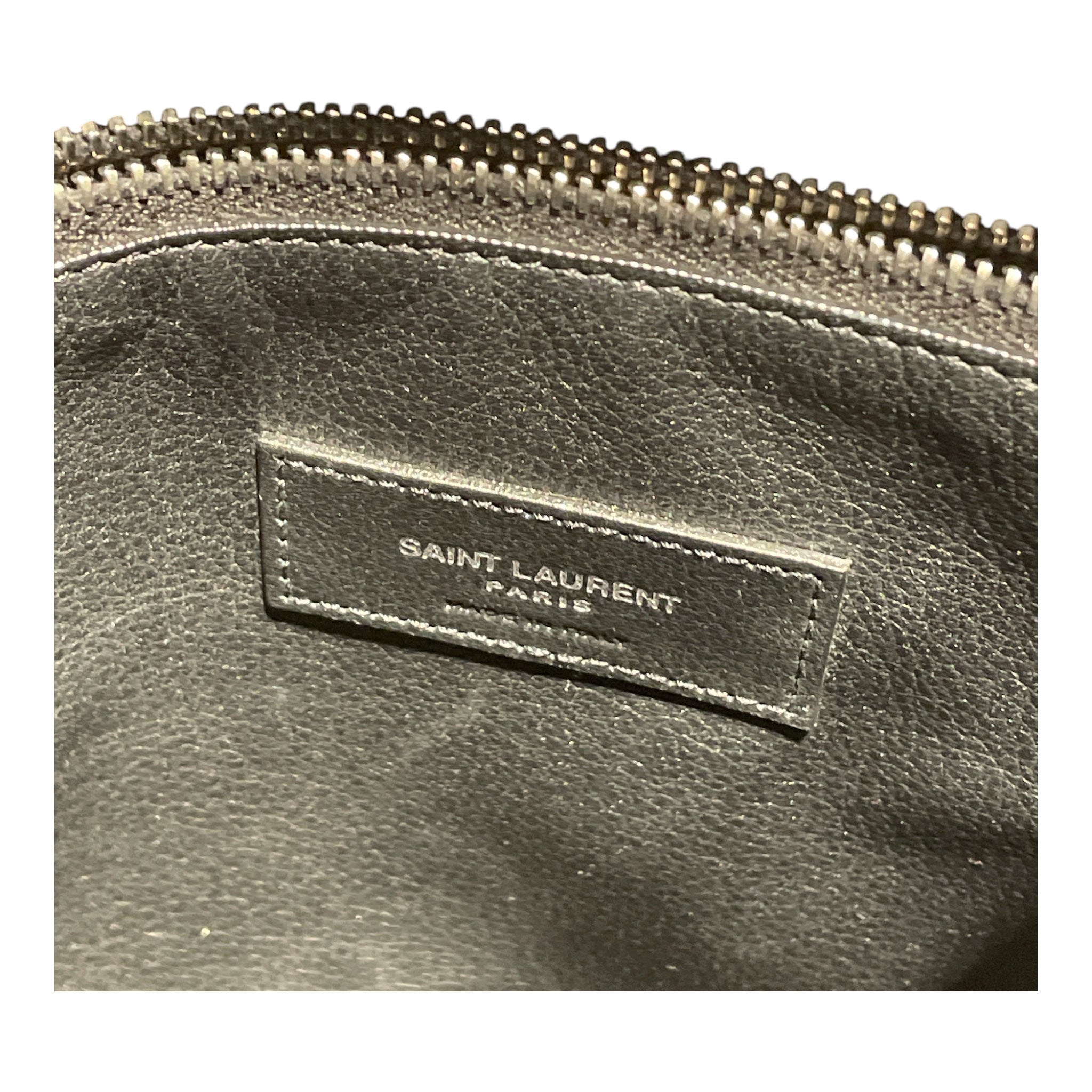YVES SAINT LAURENT/Hand Bag/BLK/STUDDED CANVAS/BAG view 3