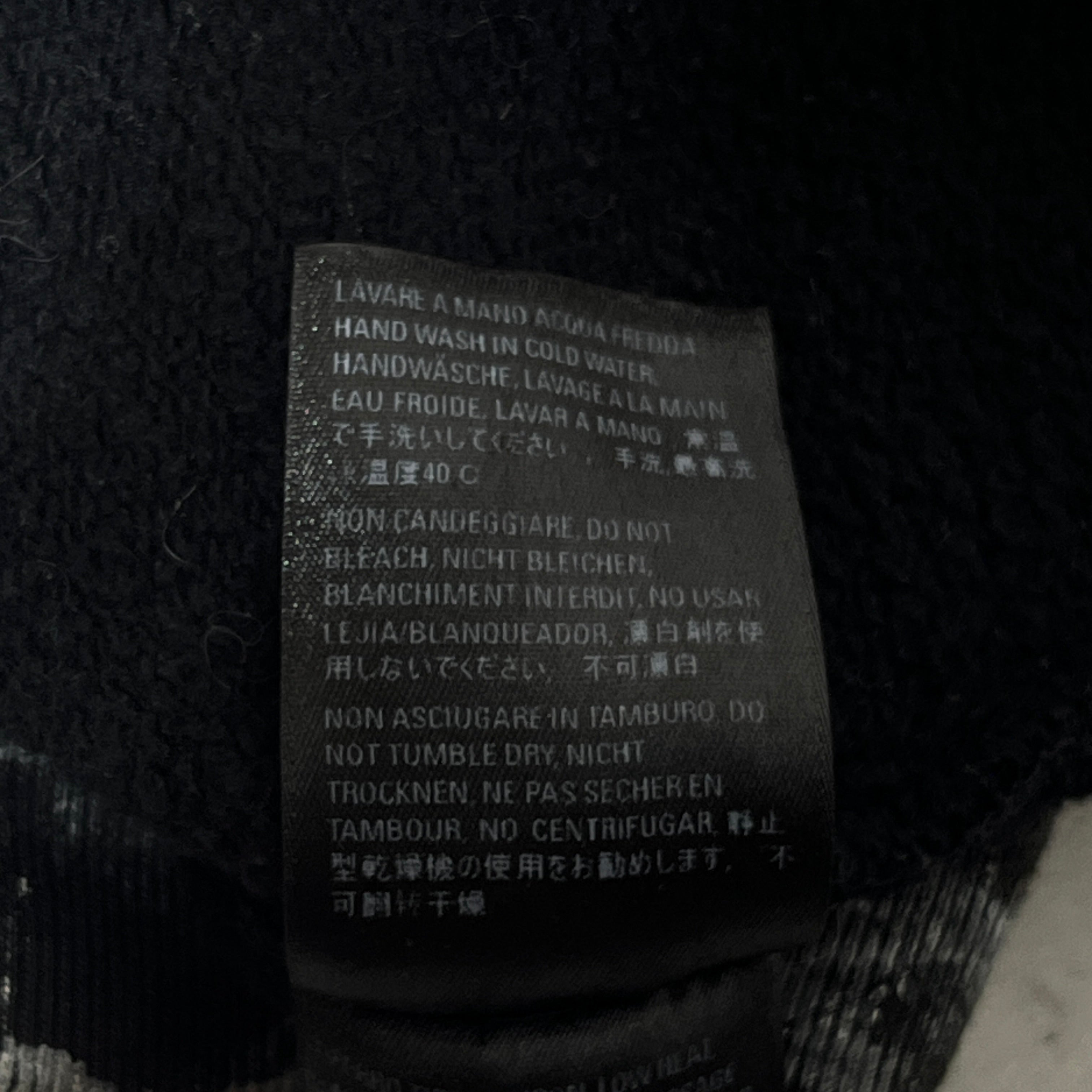 BALENCIAGA/Hoodie/XL/Cotton/BLK/Painted Pullover Hoodie view 7